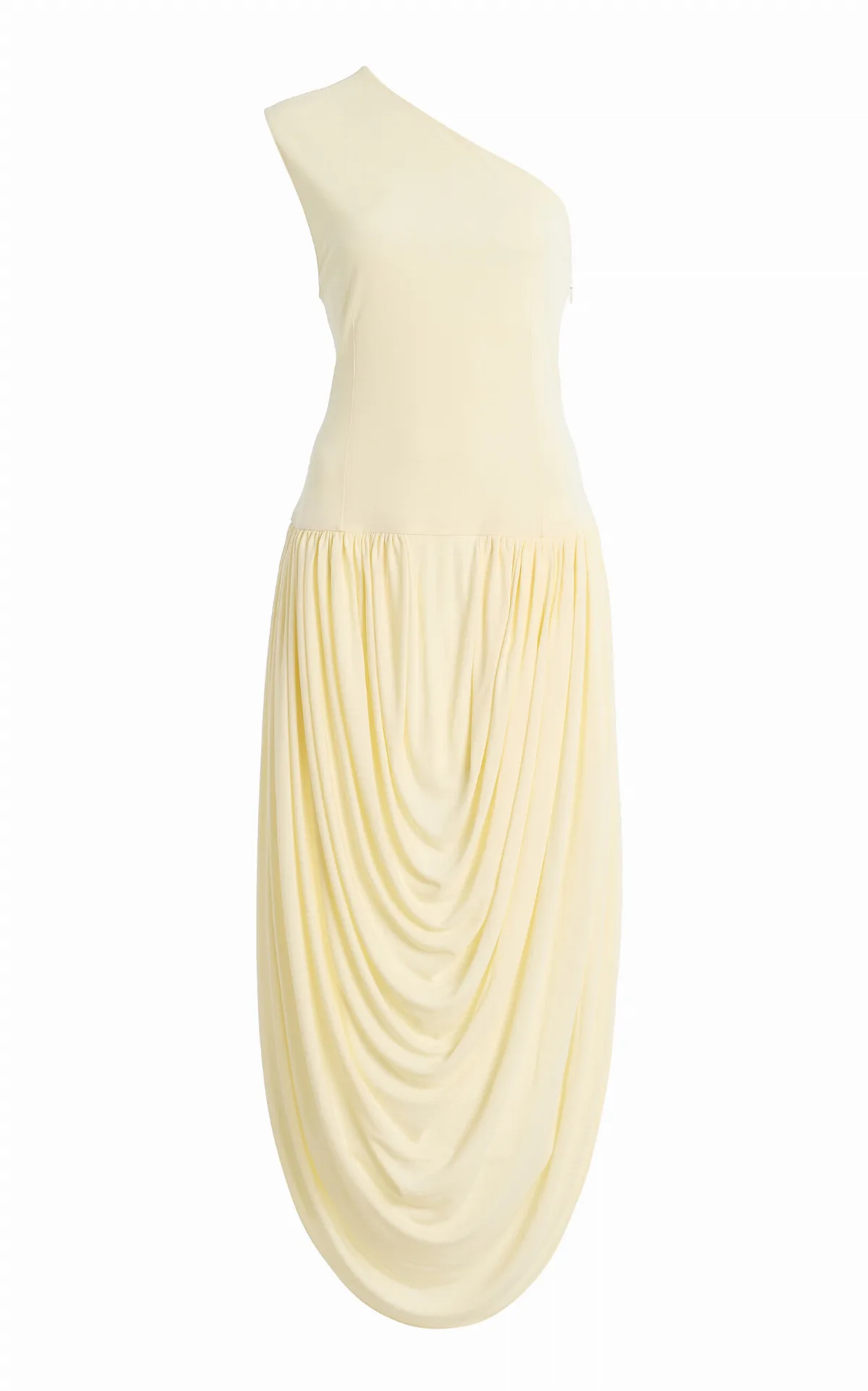 The Mila Draped Jersey Midi Dress