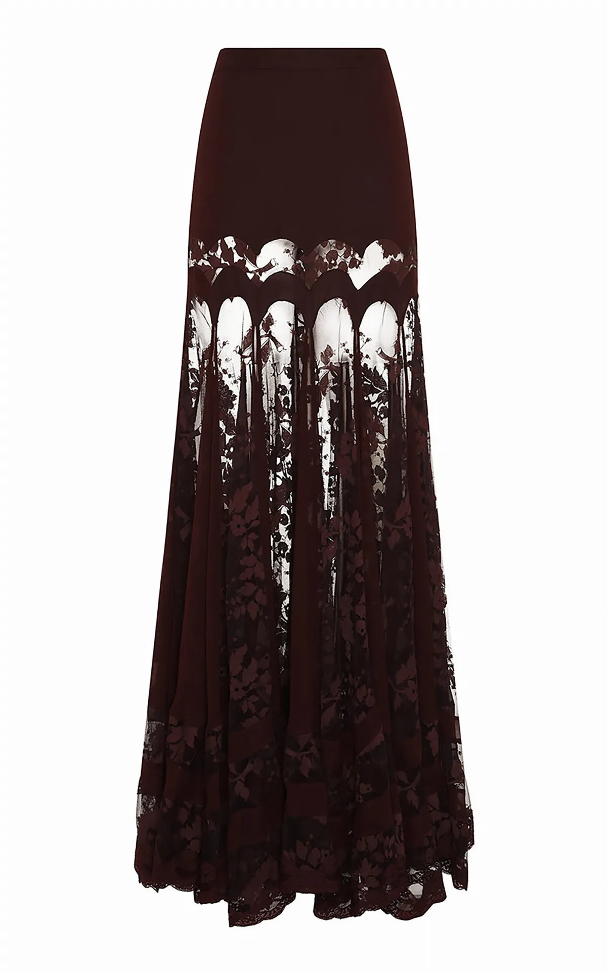 Valiant Panelled Silk Maxi Skirt