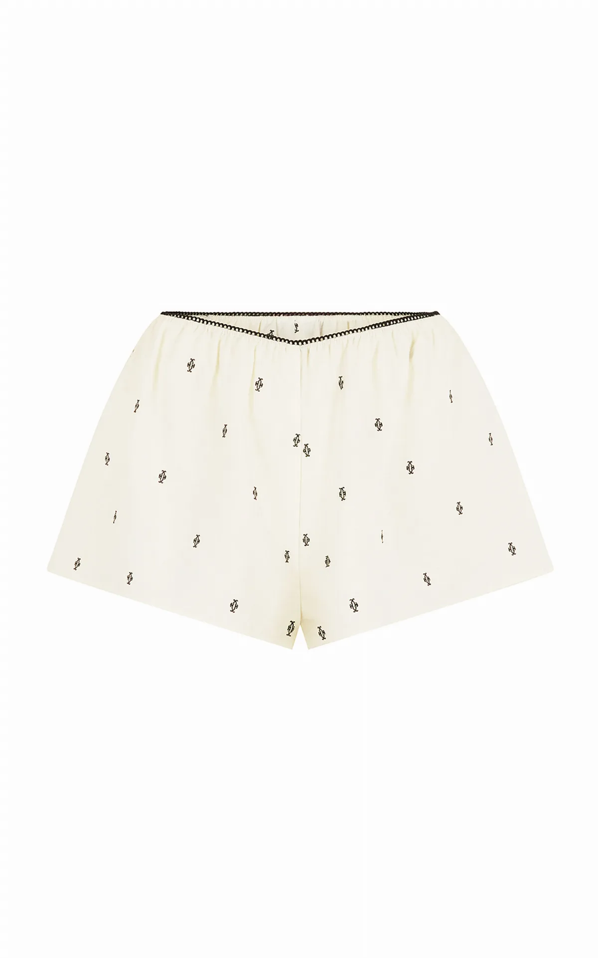 Boudoir Embroidered Silk-Blend Shorts