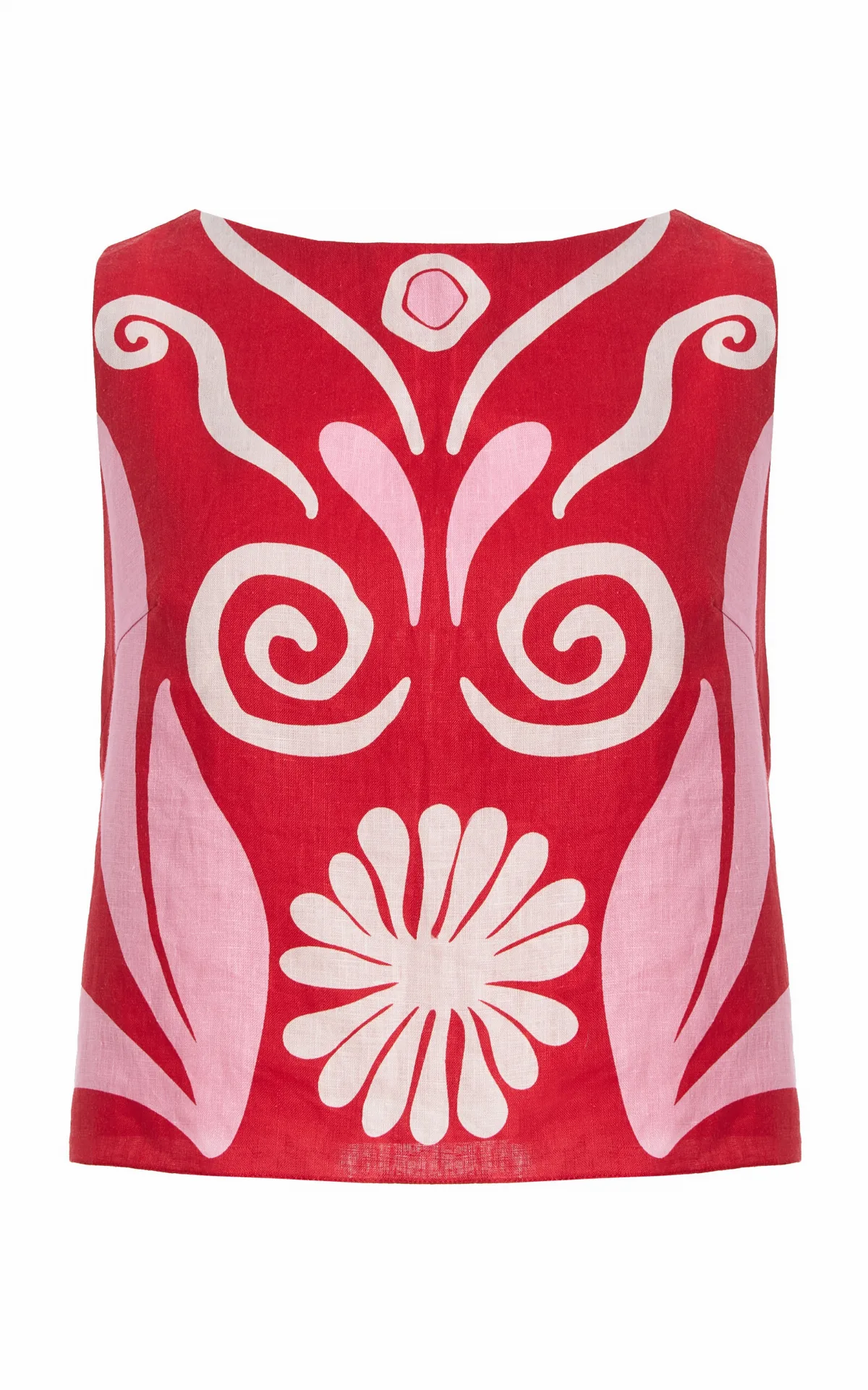 Avelino Printed Linen Top