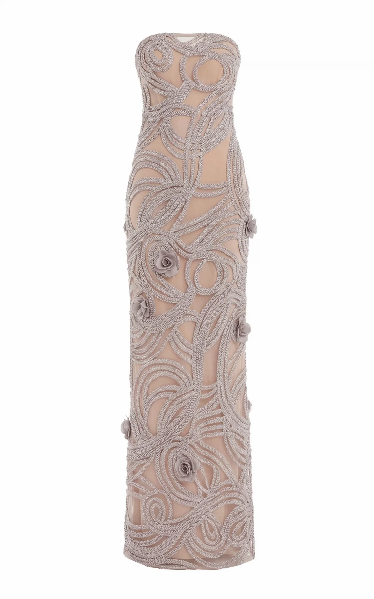 Plumore Embroidered Maxi Dress