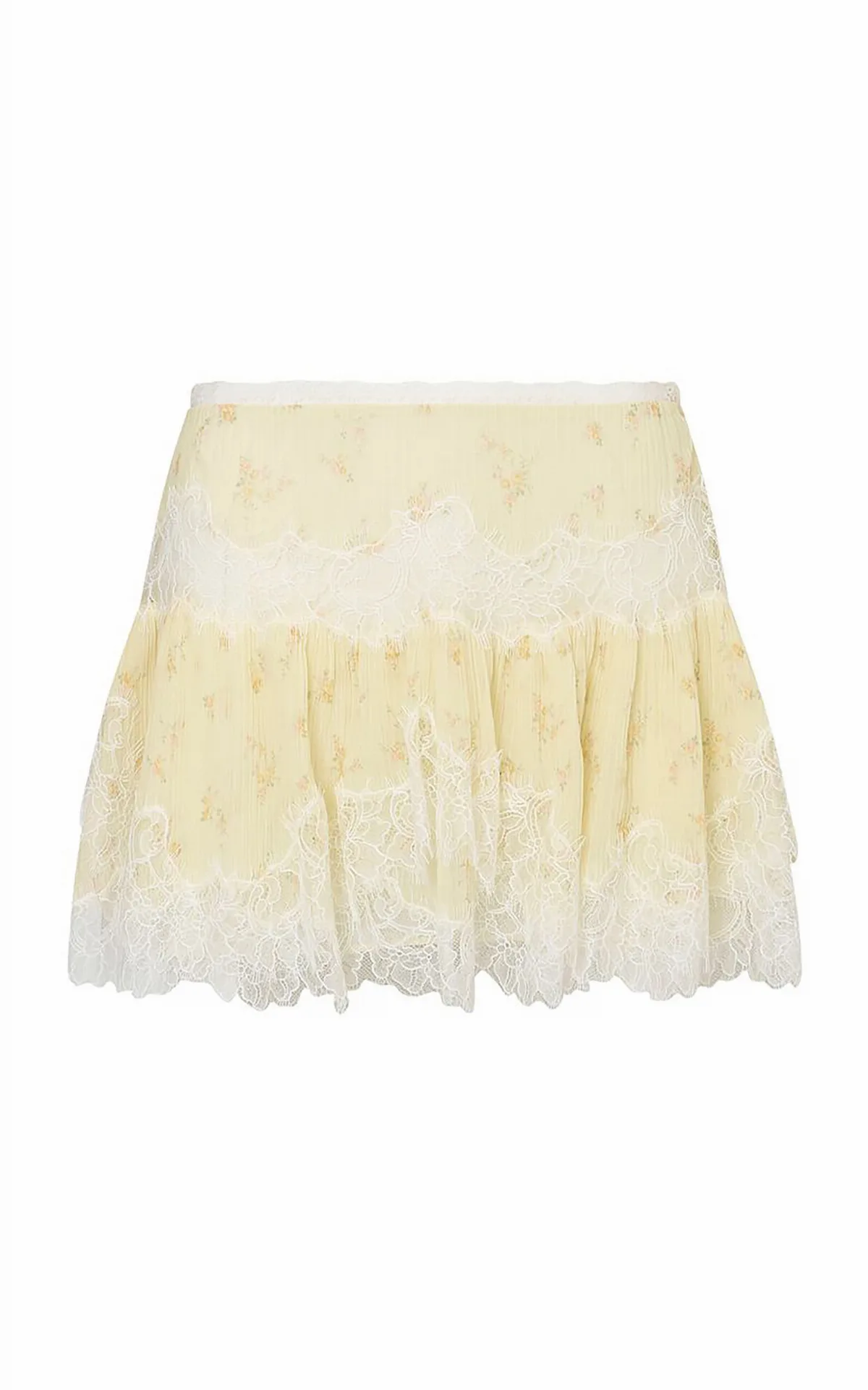 Kellison Pleated Silk Blend Skirt