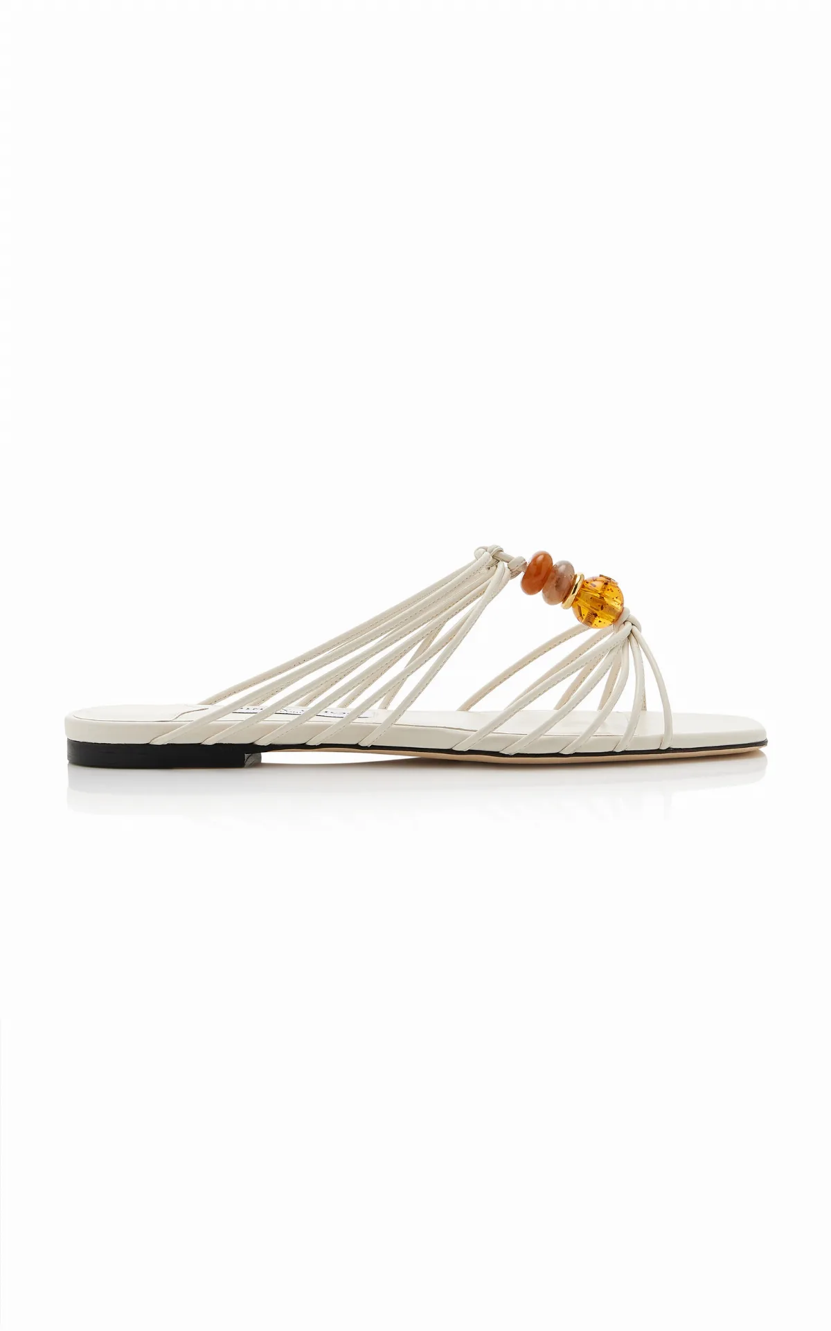 Lova Beaded Leather Sandals