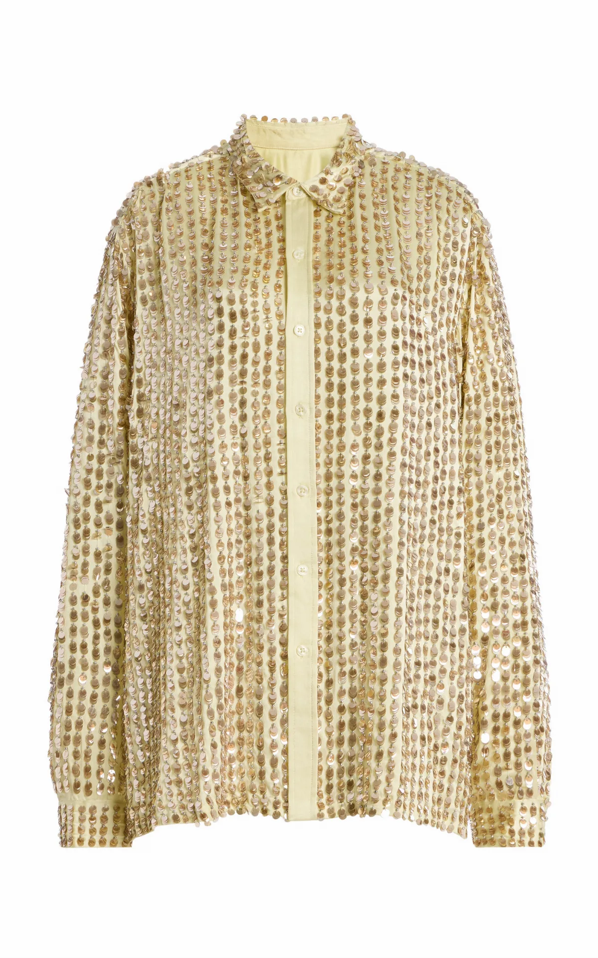 Gabrielle Embellished Silk-Blend Shirt