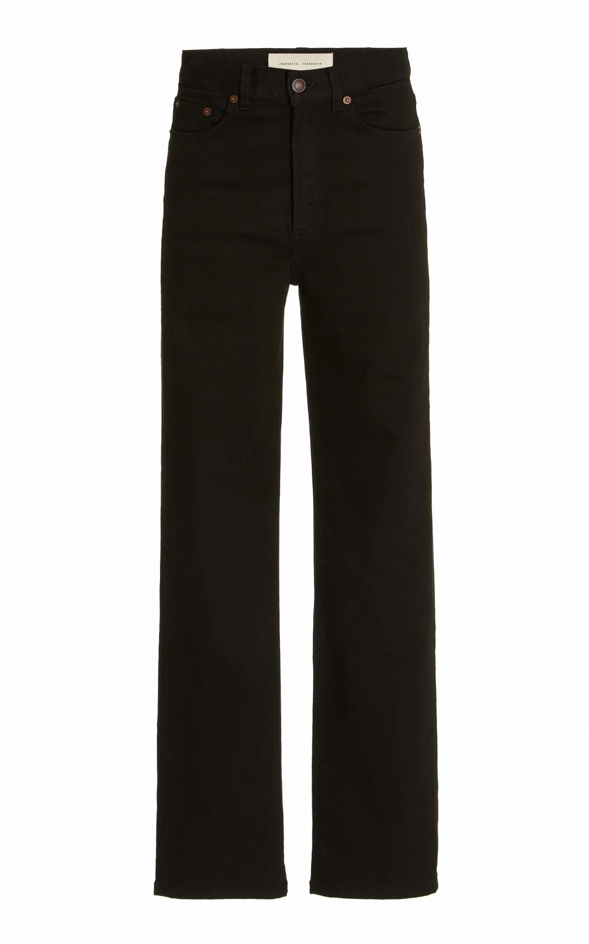 Eiffel Stretch High-Rise Straight-Leg Jeans