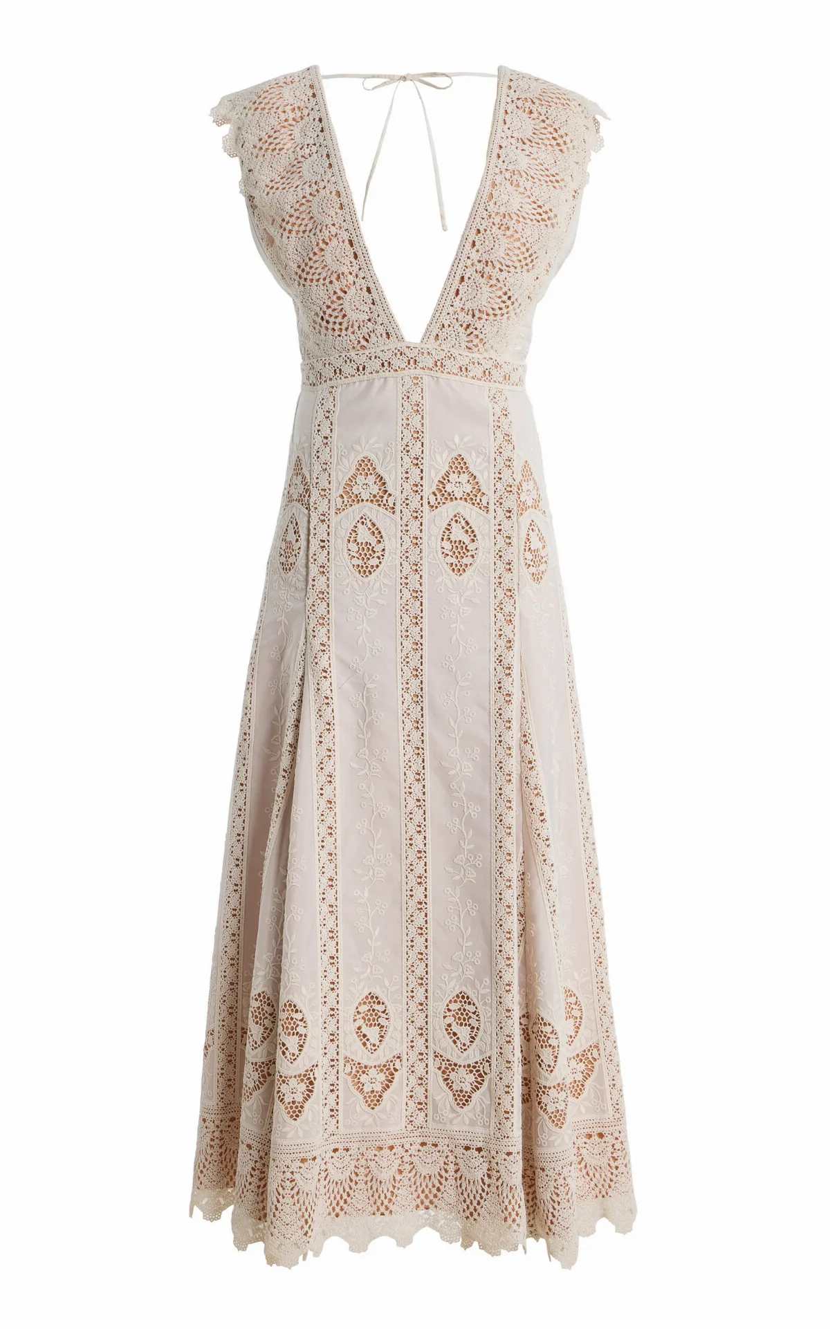 Grace in the Open Fields Crochet Maxi Dress