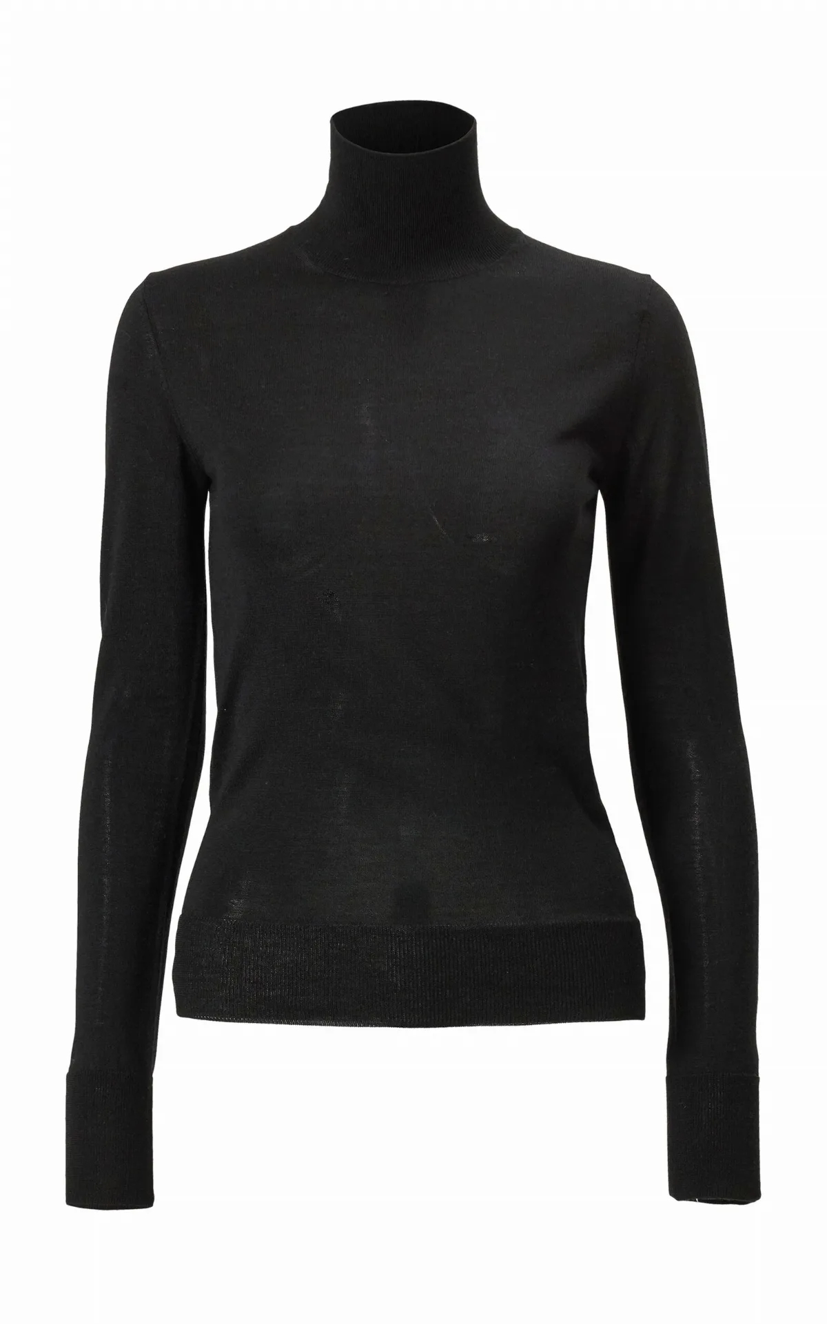 Wool-Silk Turtleneck Sweater by Carolina Herrera