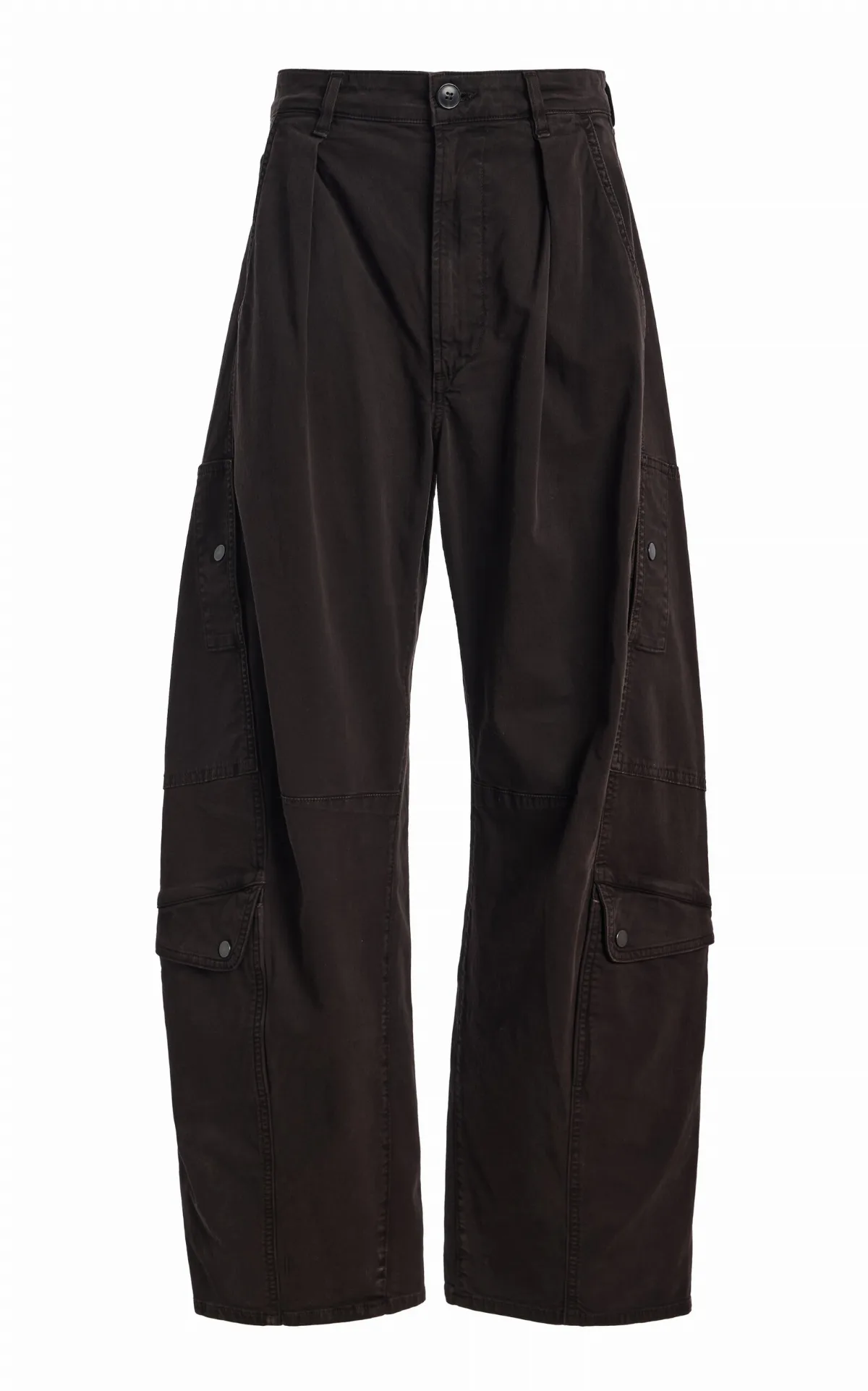 Flight Pleated Cotton-Blend Wide-Leg Pants