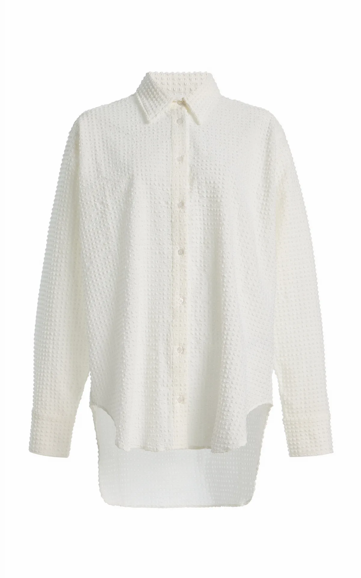 Oversized Button-Down Poplin Shirt