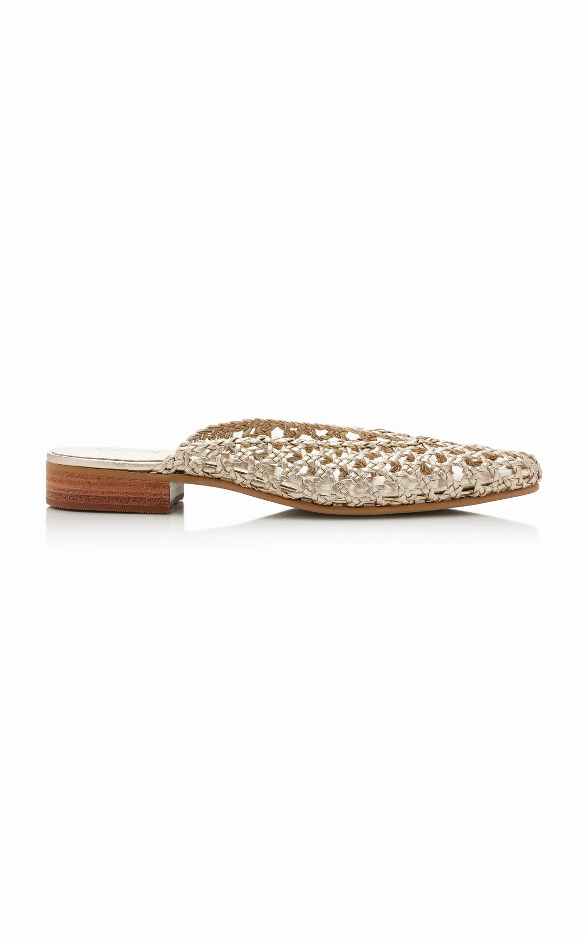 La Isla Faye Woven Leather Mules