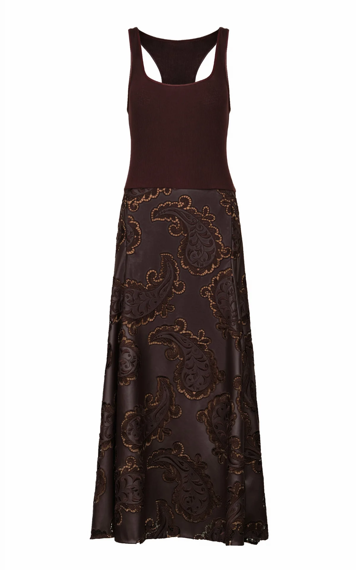 Heat of Bark Paisley Maxi Dress