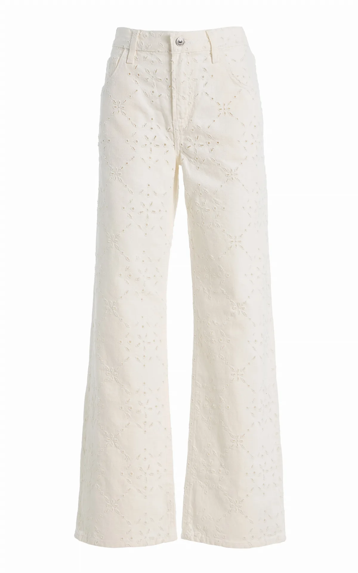Lindz Rigid Mid-Rise Wide-Leg Jeans
