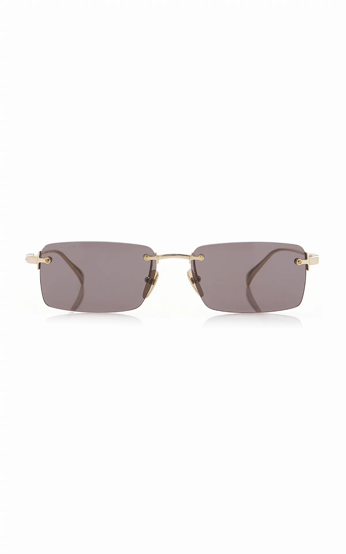 Square-Frame Metal Sunglasses