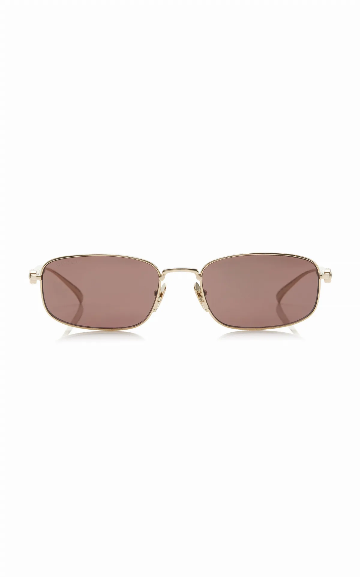 Square-Frame Metal Sunglasses