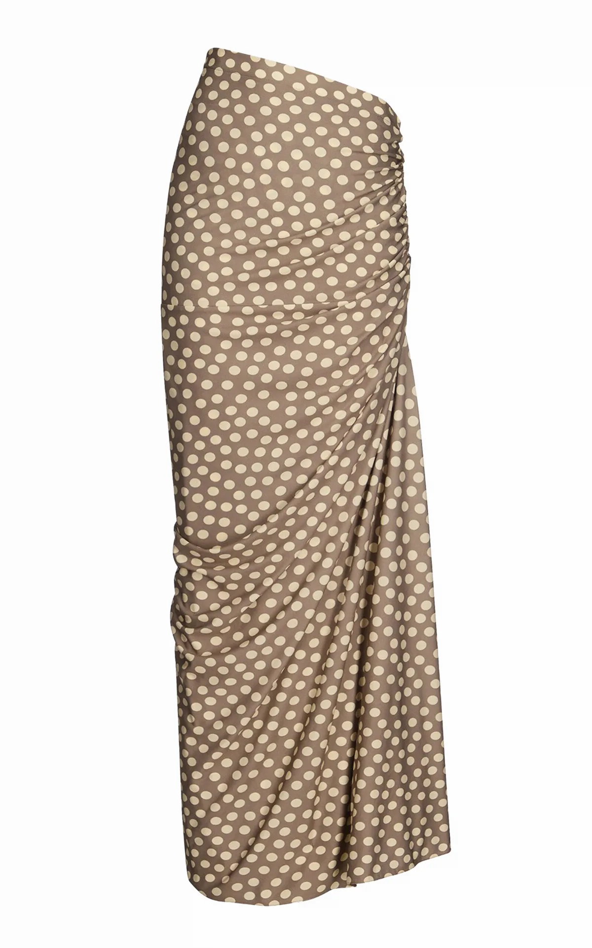 Gathered Jersey Maxi Skirt