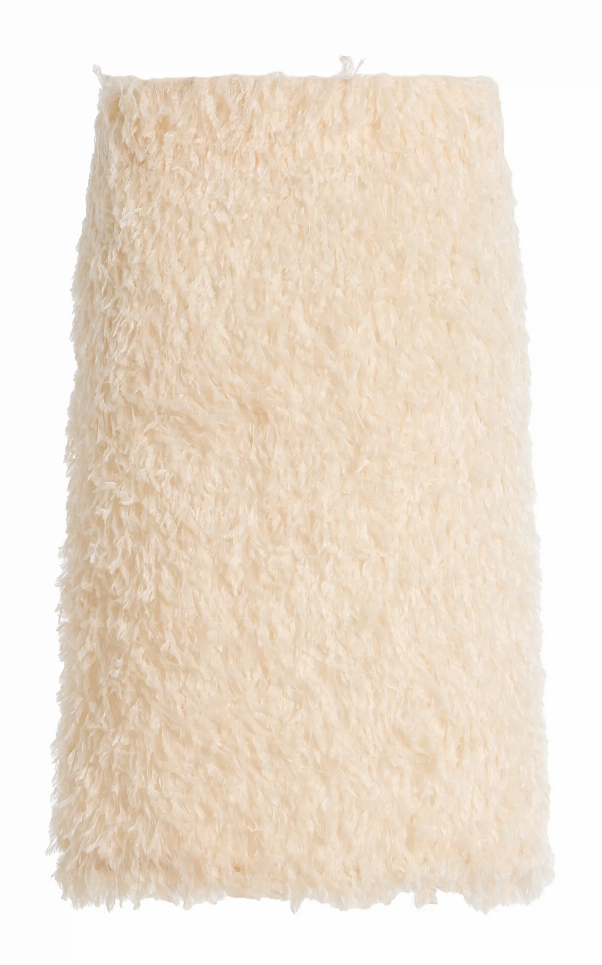 Feathered-Jersey Midi Skirt