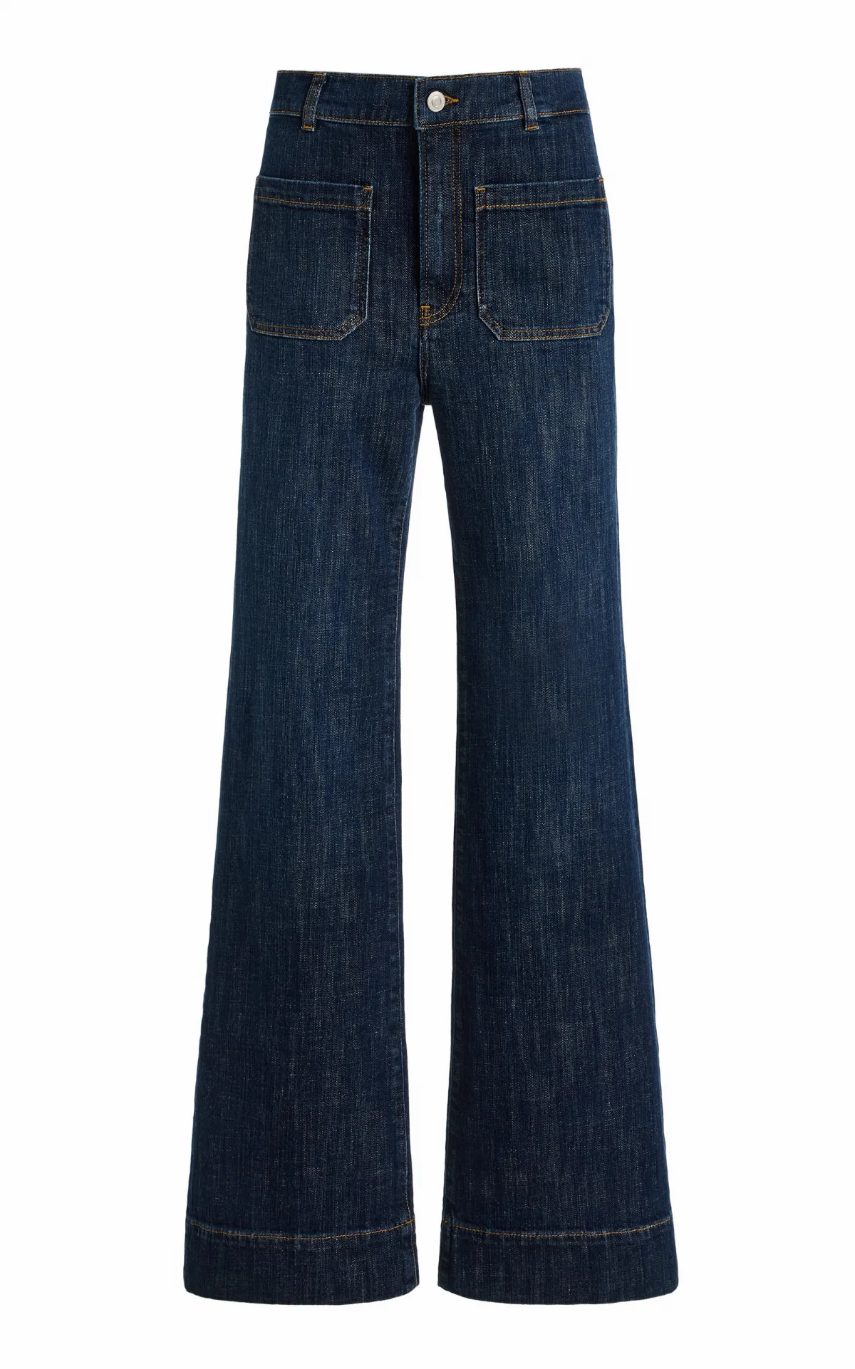 St Monica Low-Rise Flared-Leg Jeans