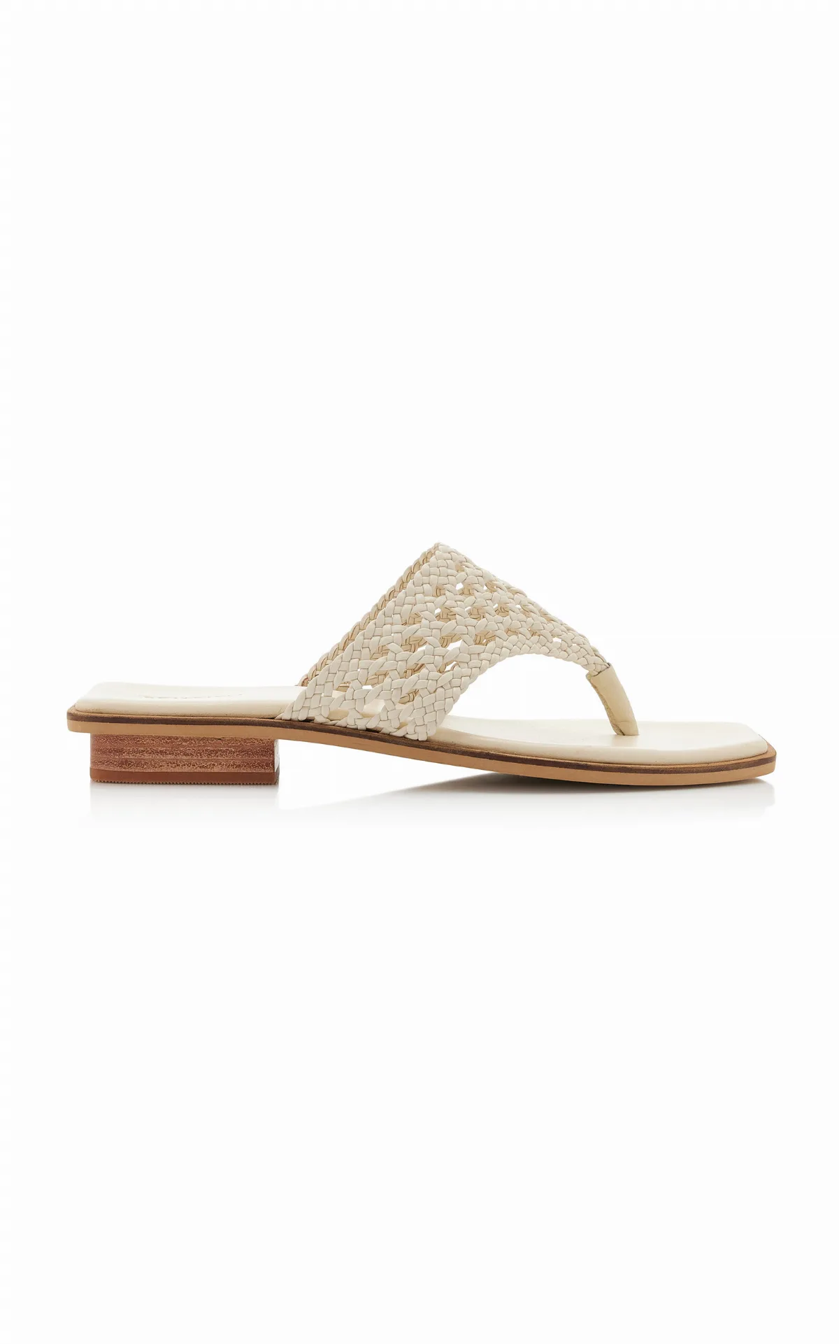 La Isla Tess Woven Leather Sandals