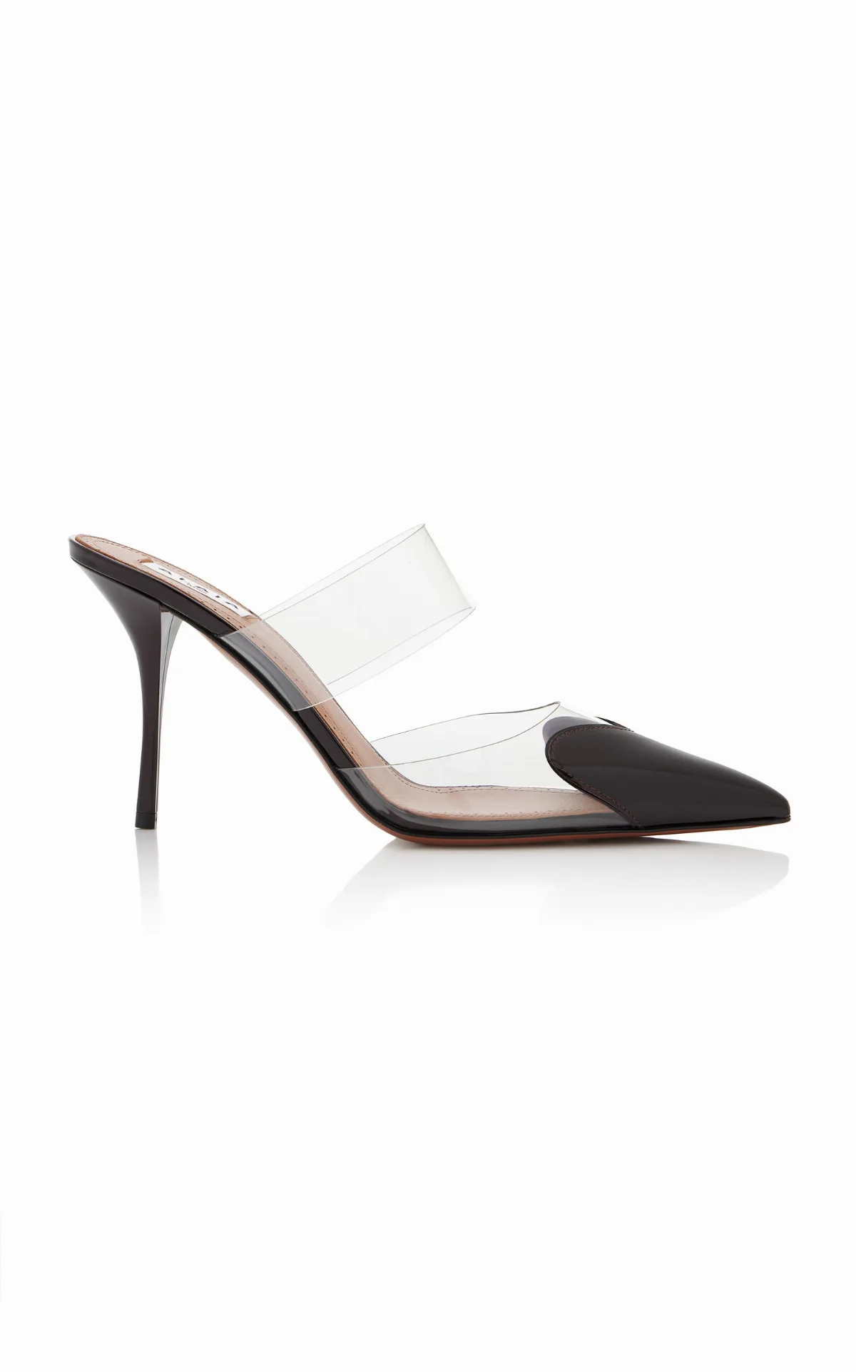 Le Cœur PVC; Leather Mules