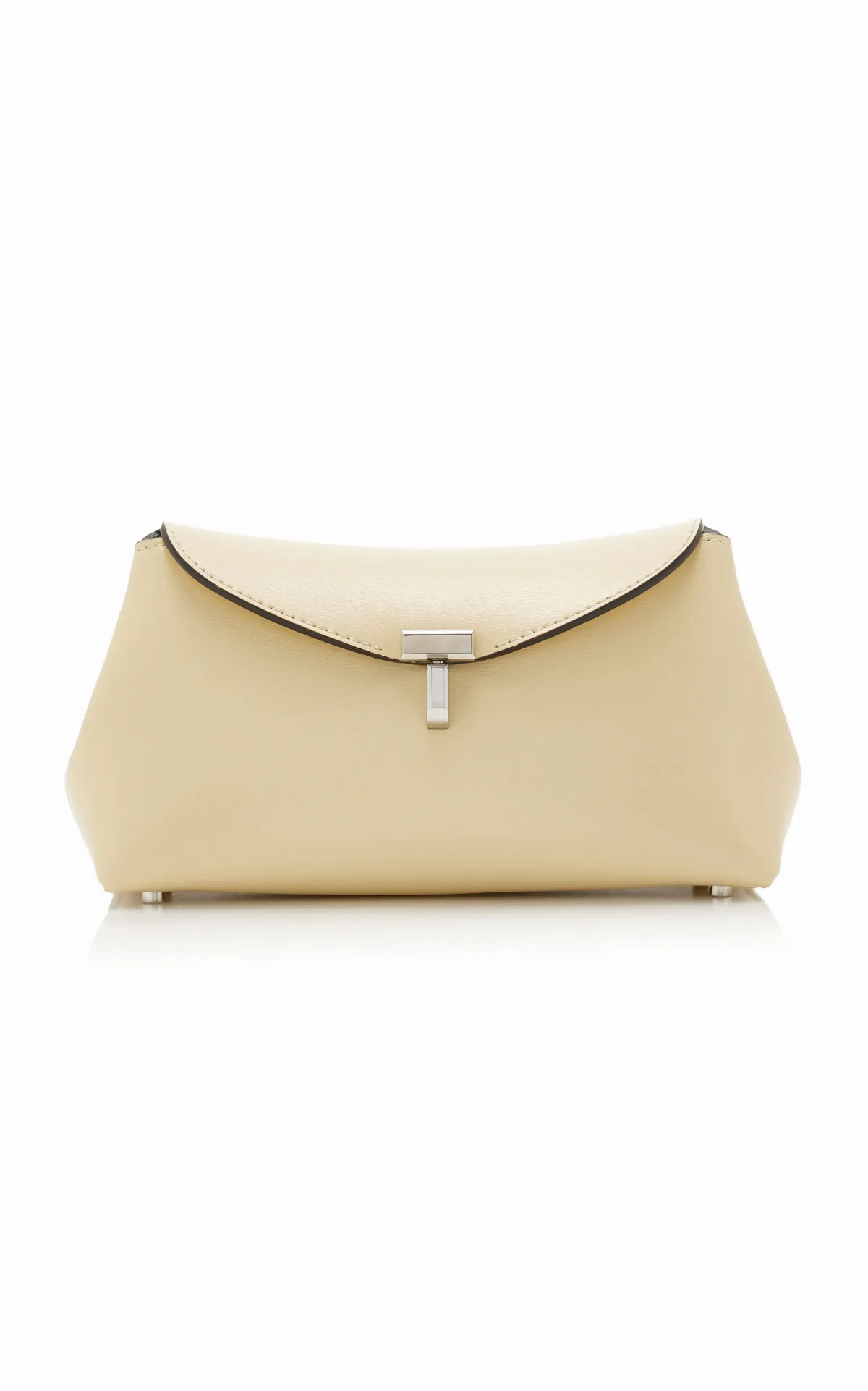 Mini T-Lock Leather Clutch
