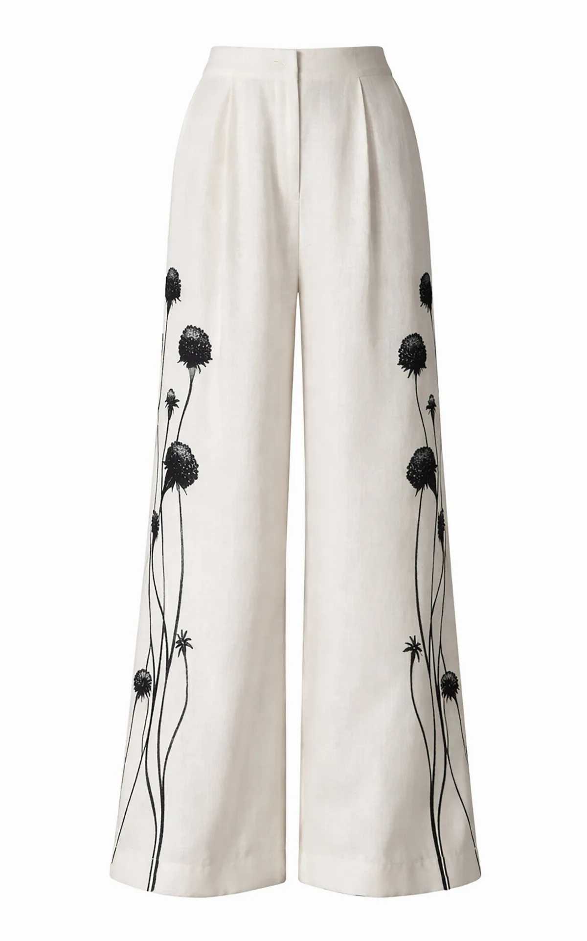 Lo Nuestro Linen Wide-Leg Pants