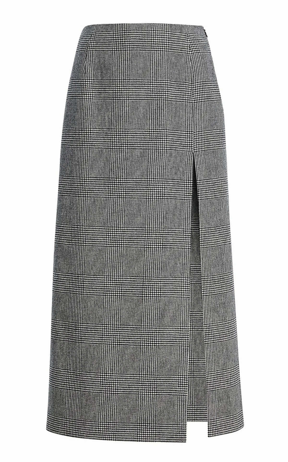 Car Wash Wool-Cashmere Midi Skirt