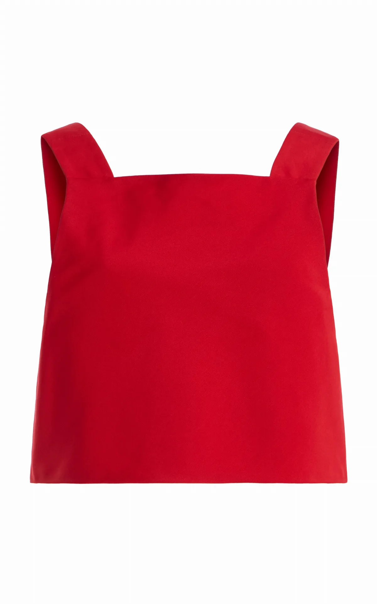 Cotton Grosgrain Crop Top