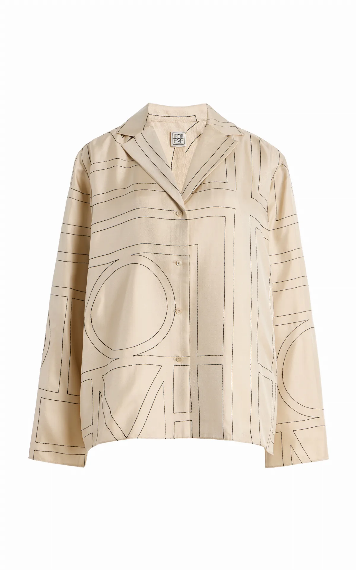 Classic Embroidered Silk Shirt