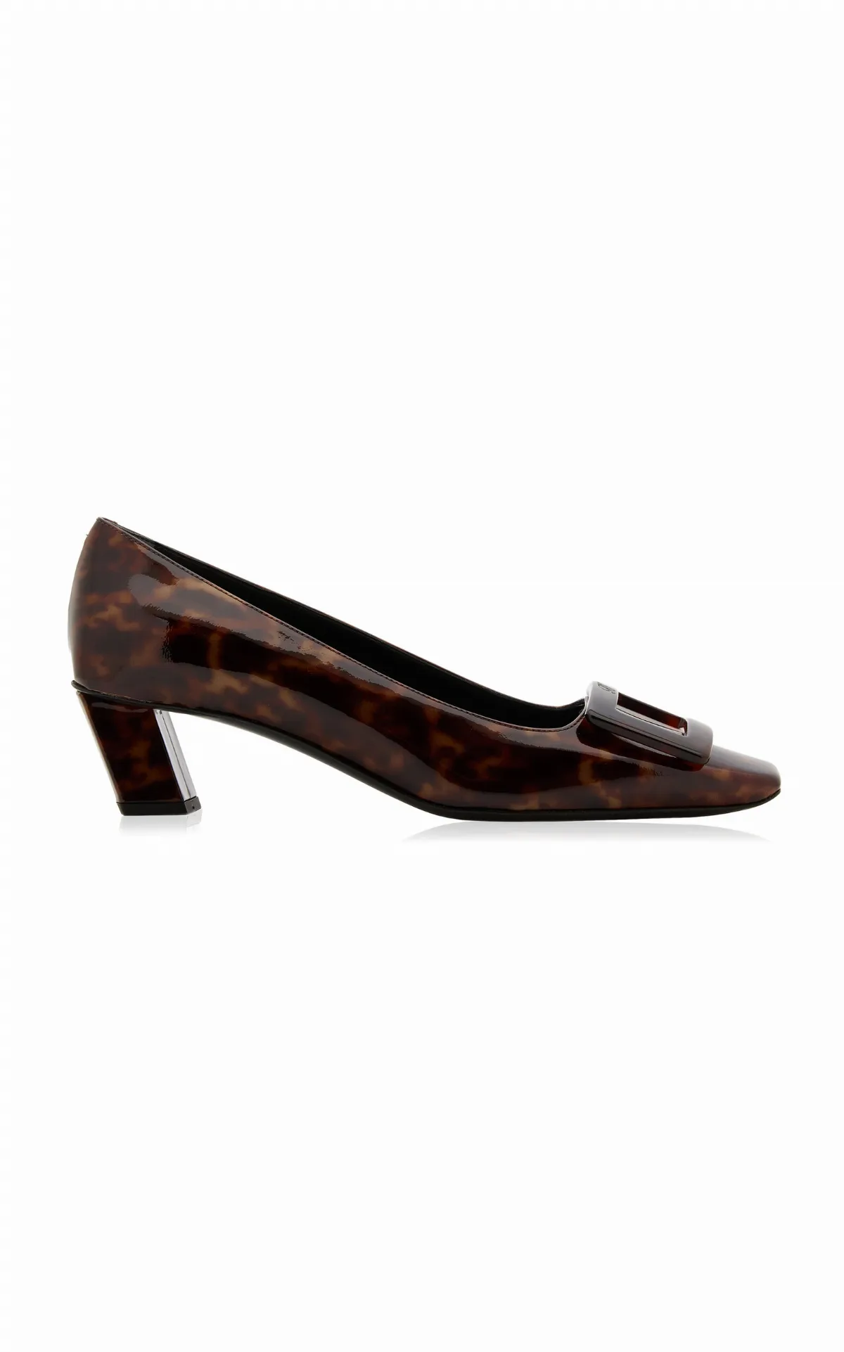 Belle Vivier Tortoiseshell Patent Leather Pumps