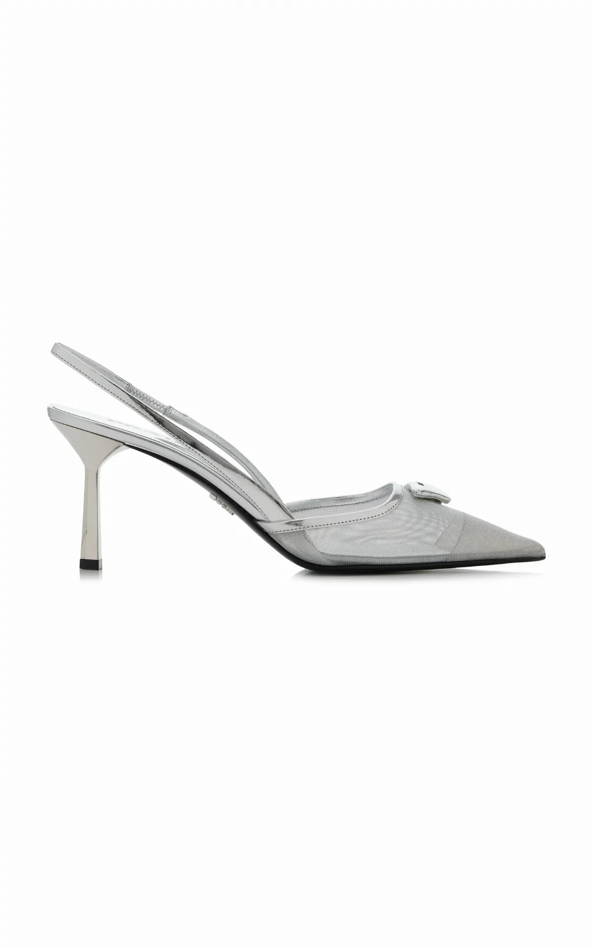 Mesh Slingback Pumps
