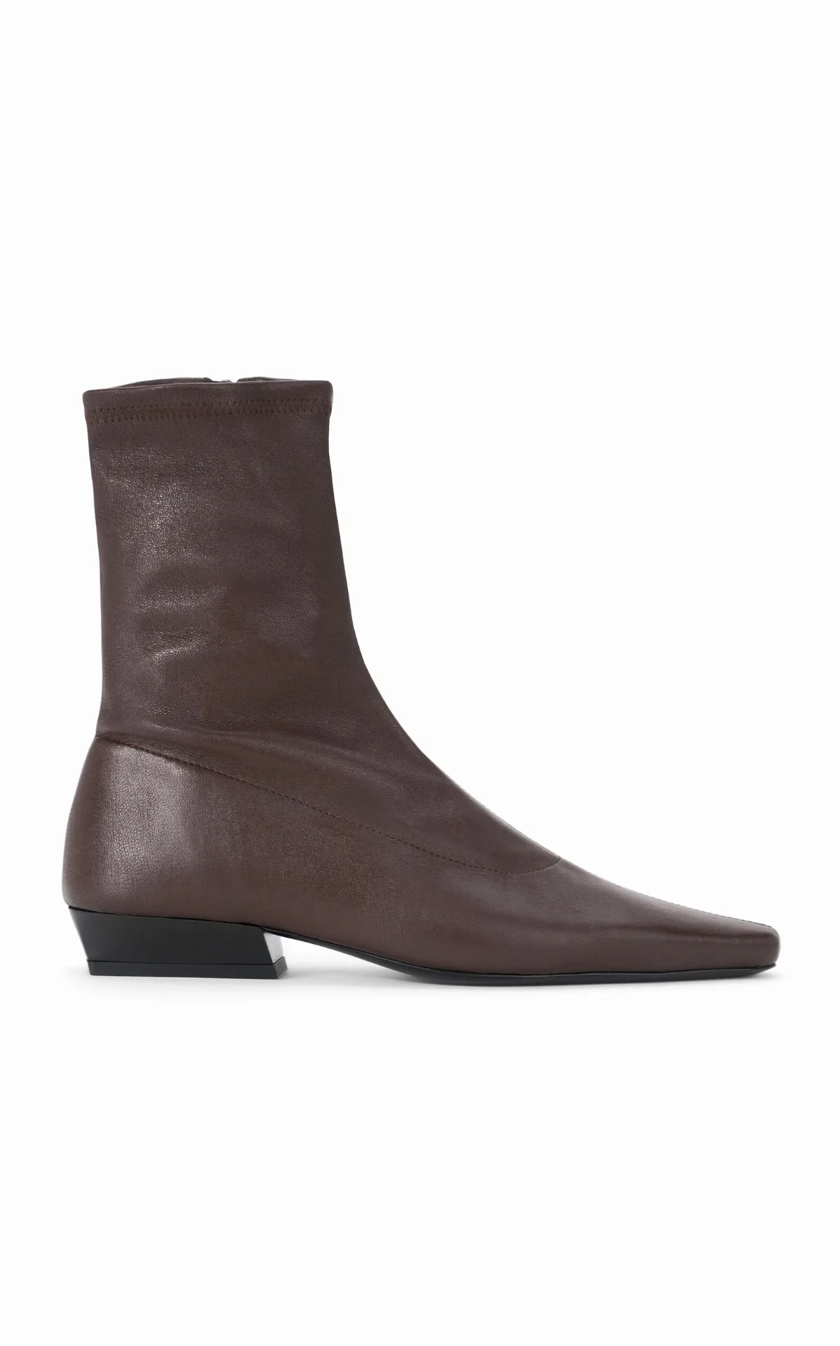 Wally Flat Leather Ankle Boots