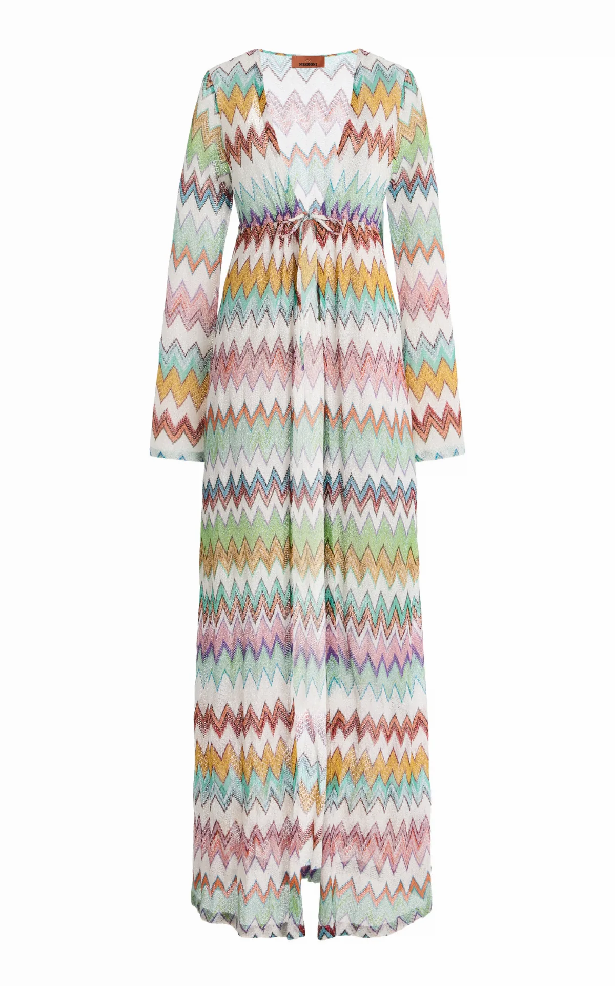 Metallic-Knit Maxi Cover-Up Dress