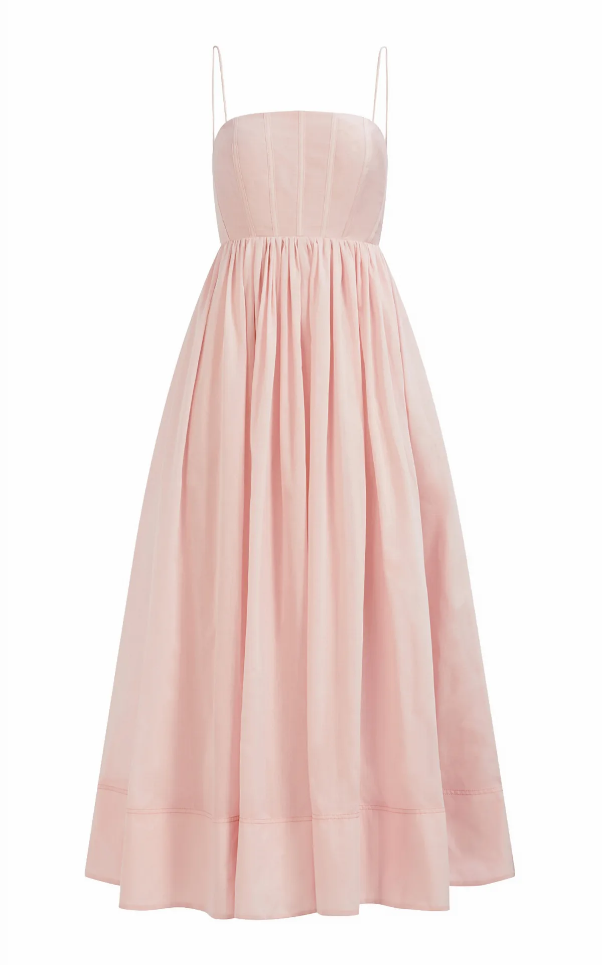 Rosie Cotton-Silk Midi Dress
