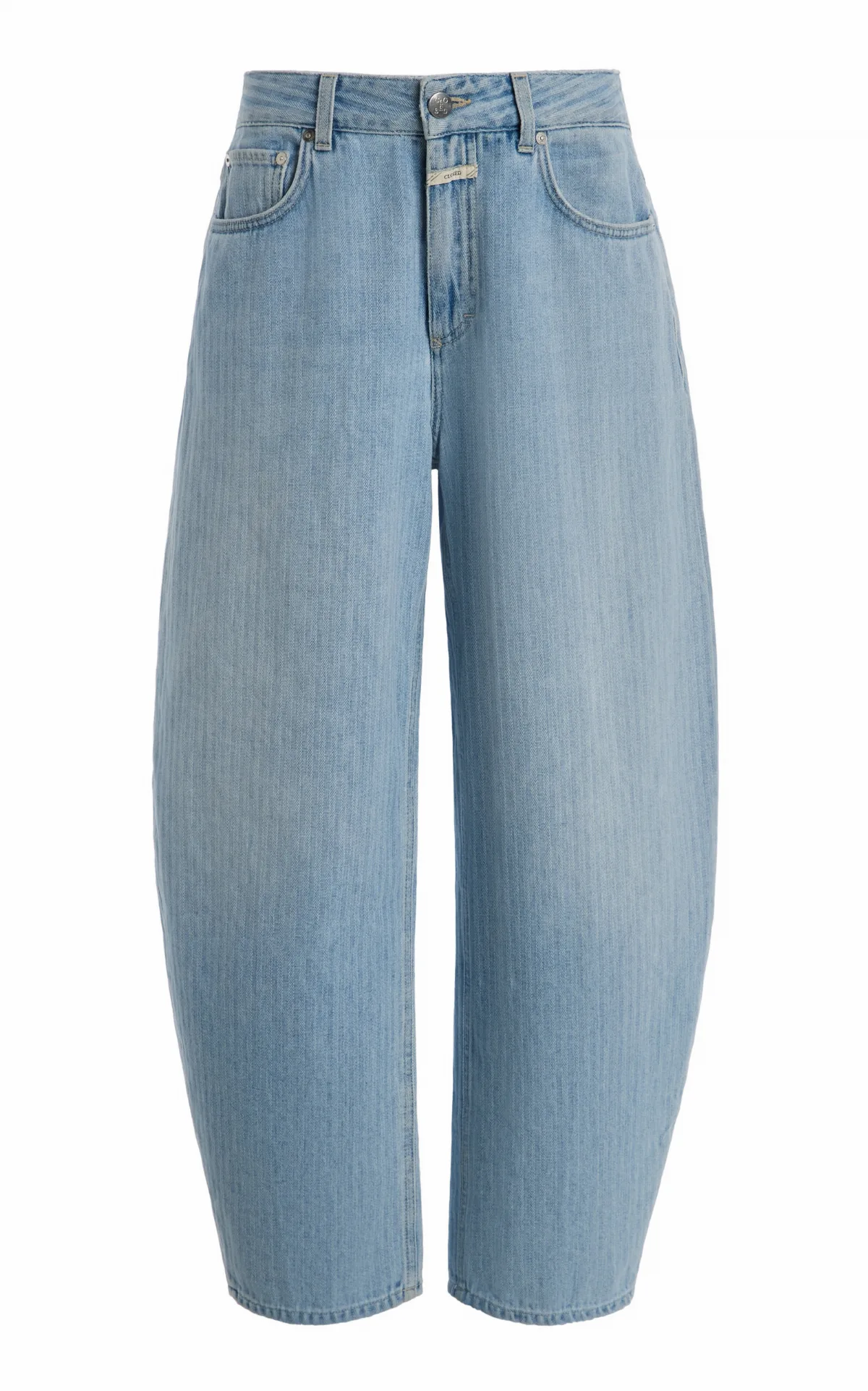 Jazzie Rigid Barrel-Leg Jeans