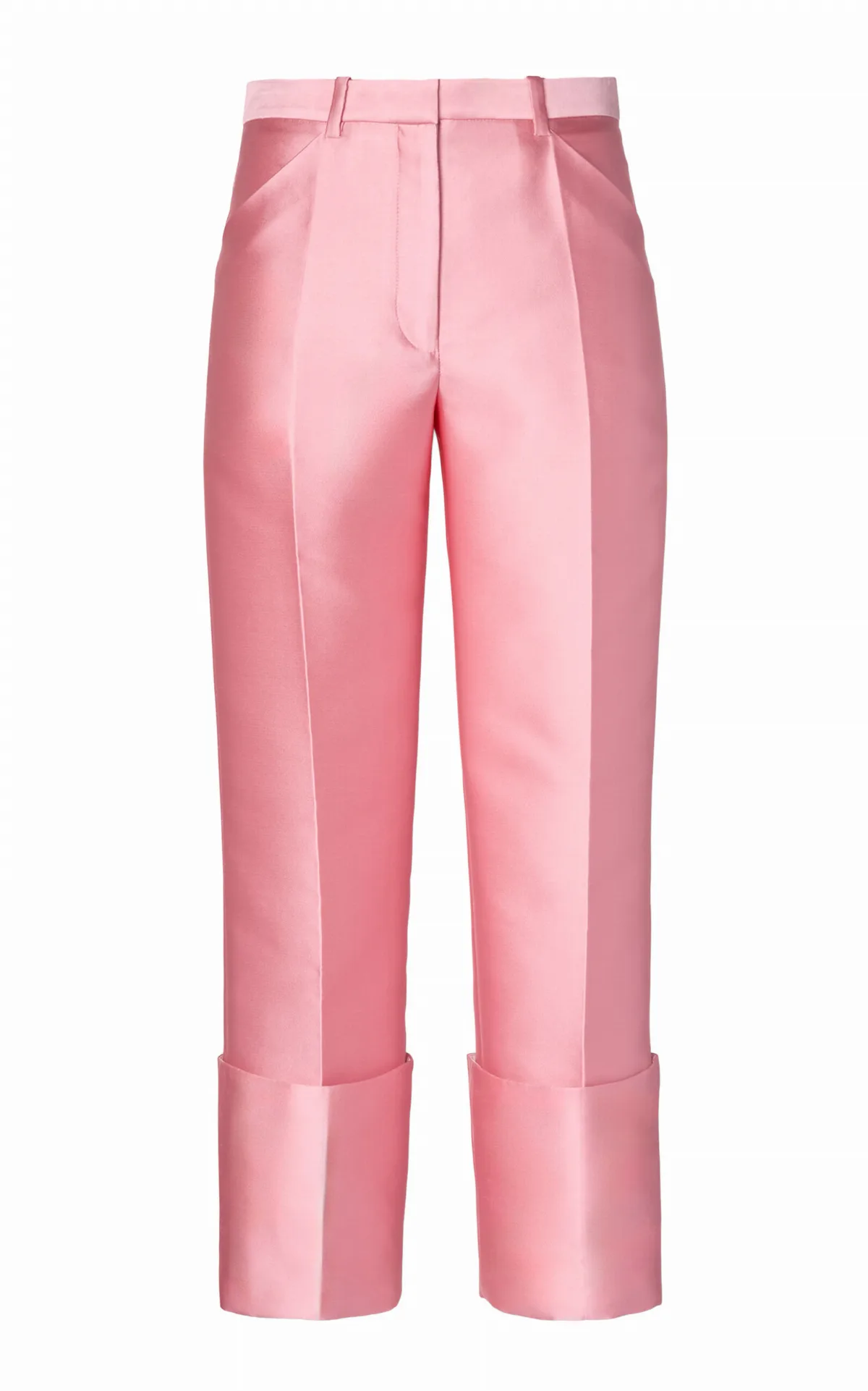 Eva Cuffed Satin Trousers