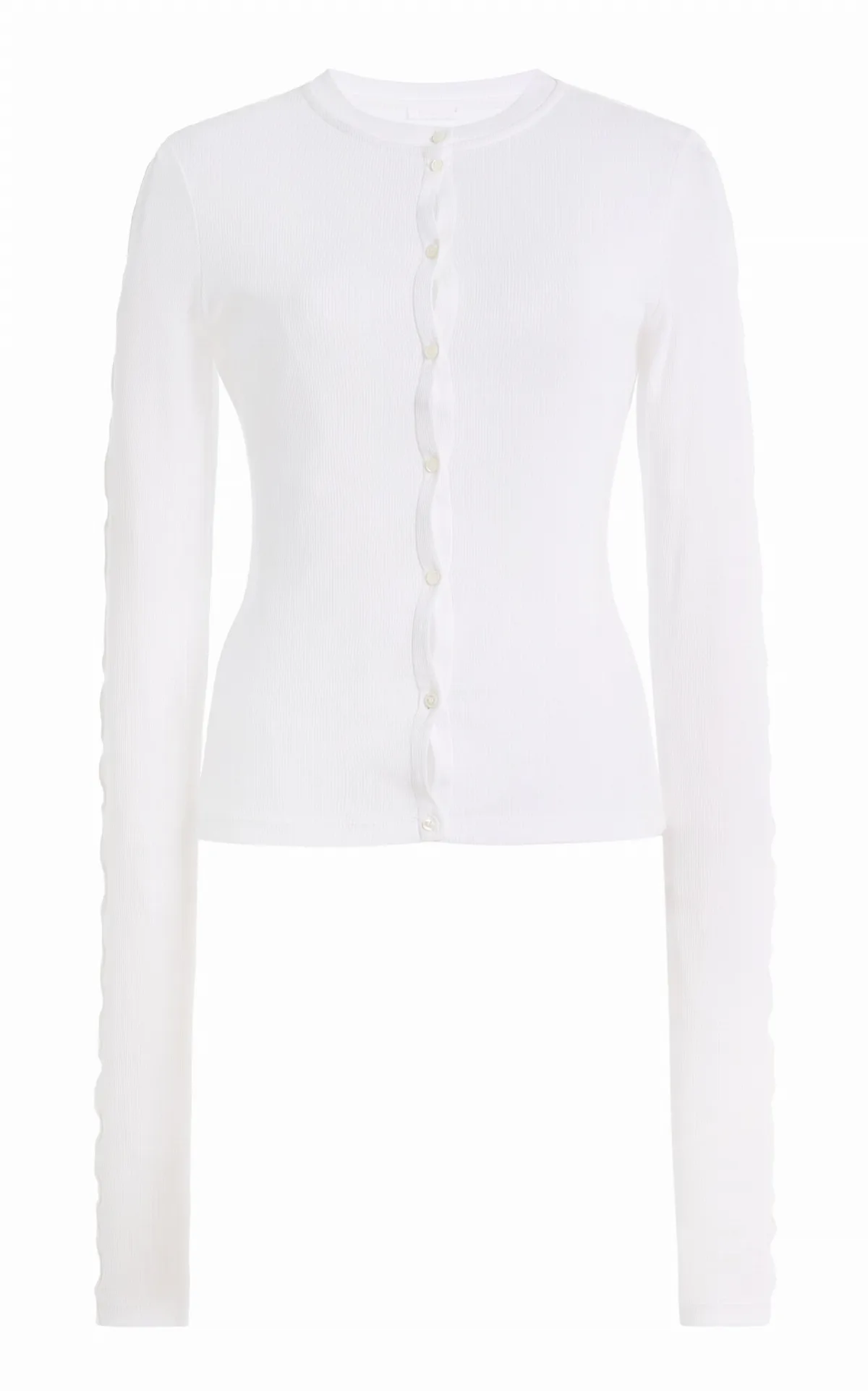 Line Cotton Cardigan