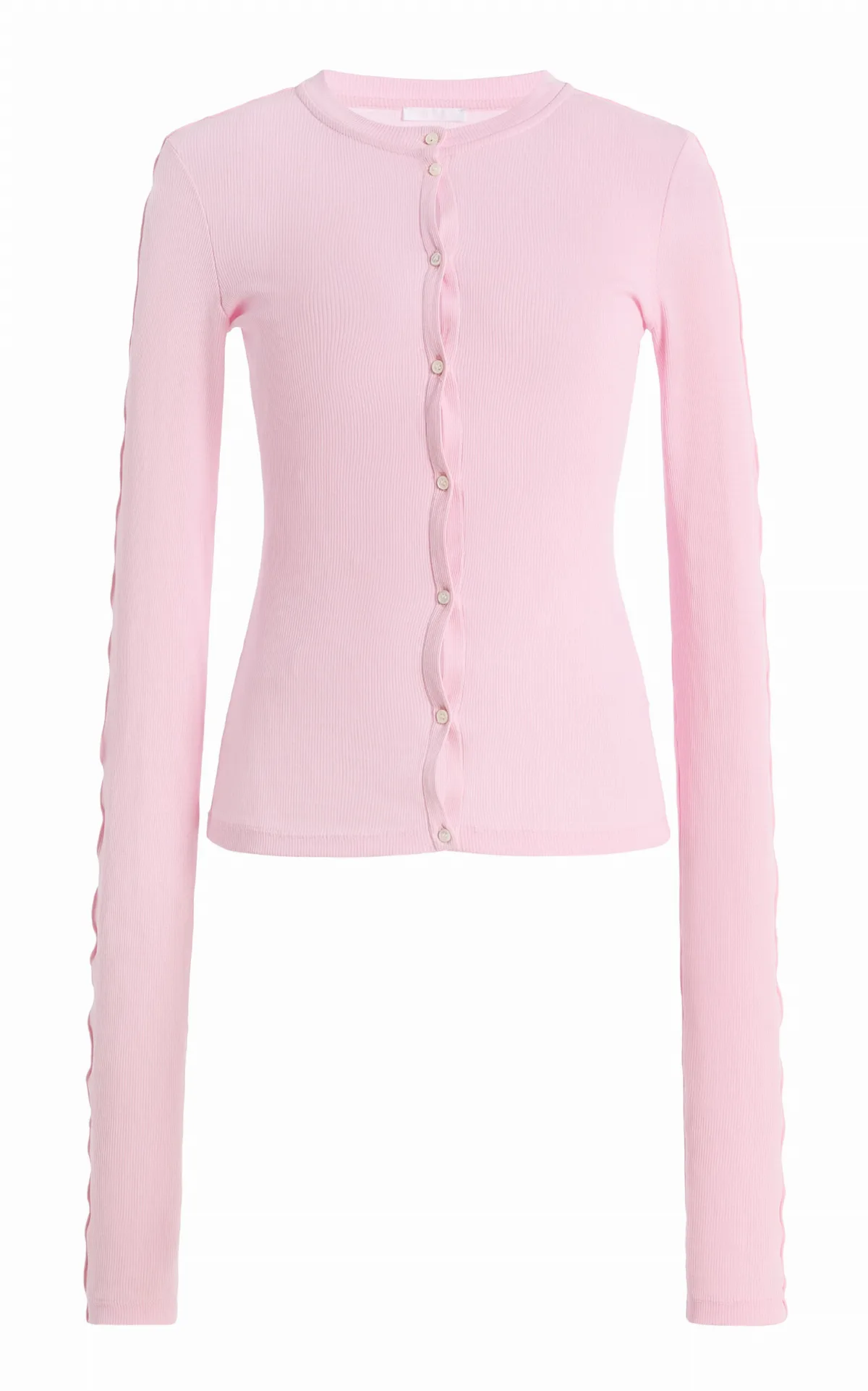 Line Cotton Cardigan