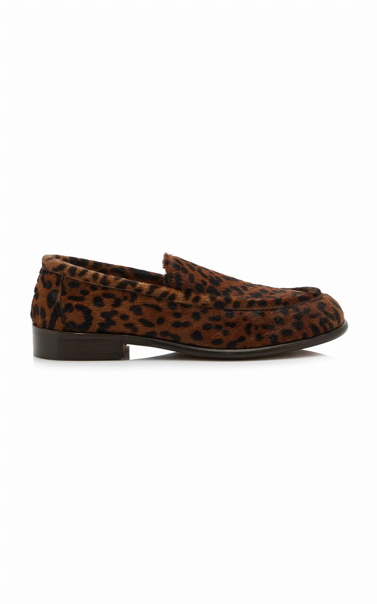 Bowie Leopard-Print Pony Hair Loafers