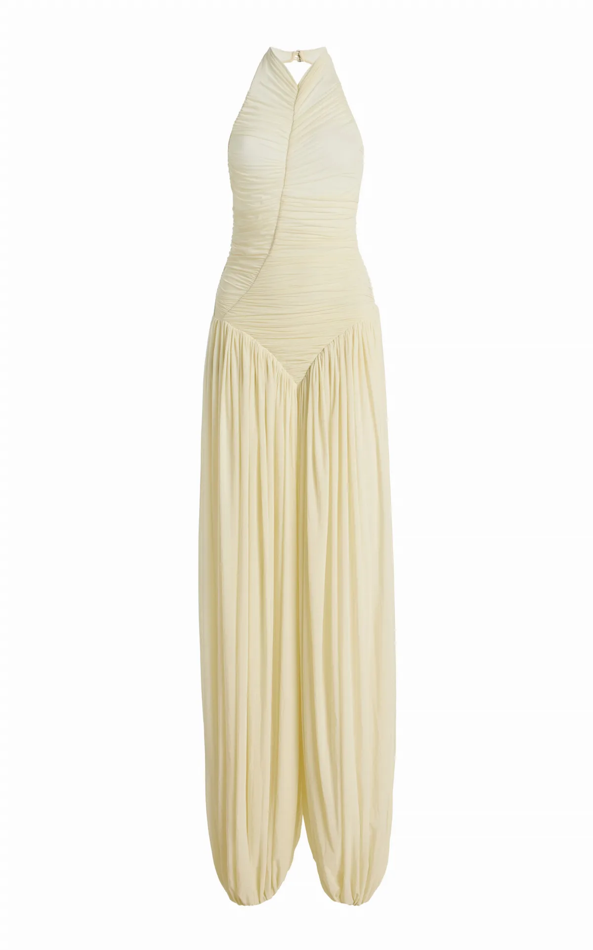 Solenne Ruched Jersey Jumpsuit
