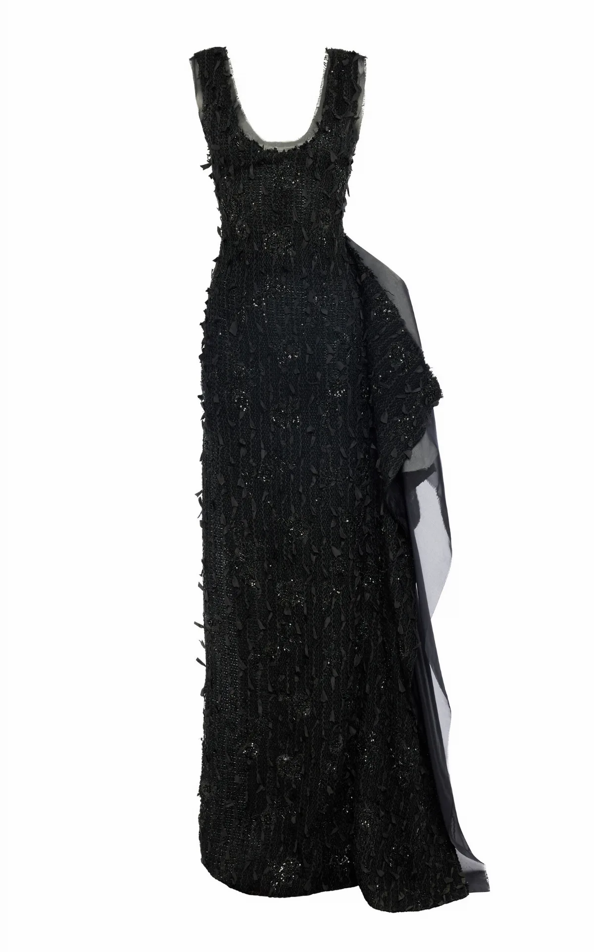 Beaded Silk-Blend Maxi Dress