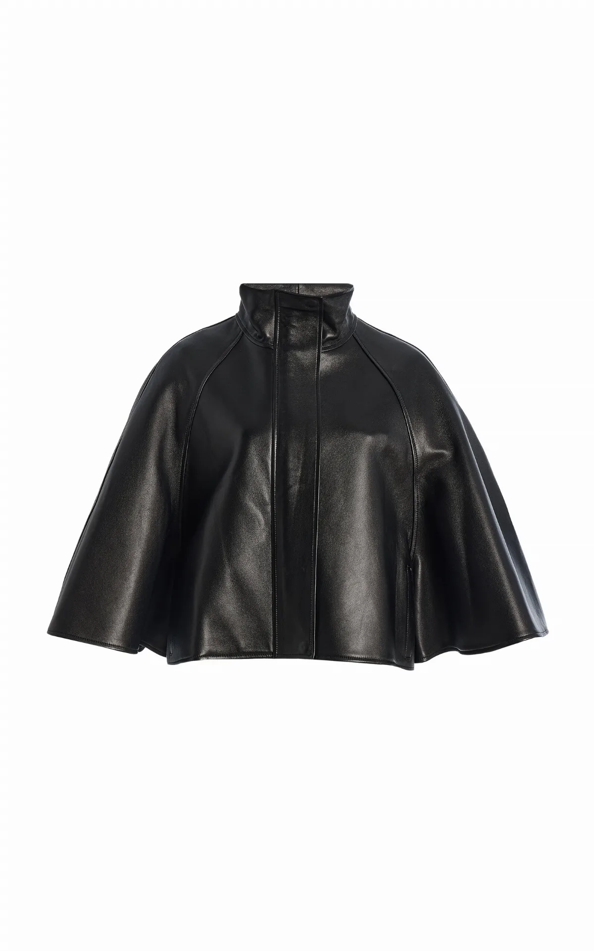 Orvik Leather Cape Jacket