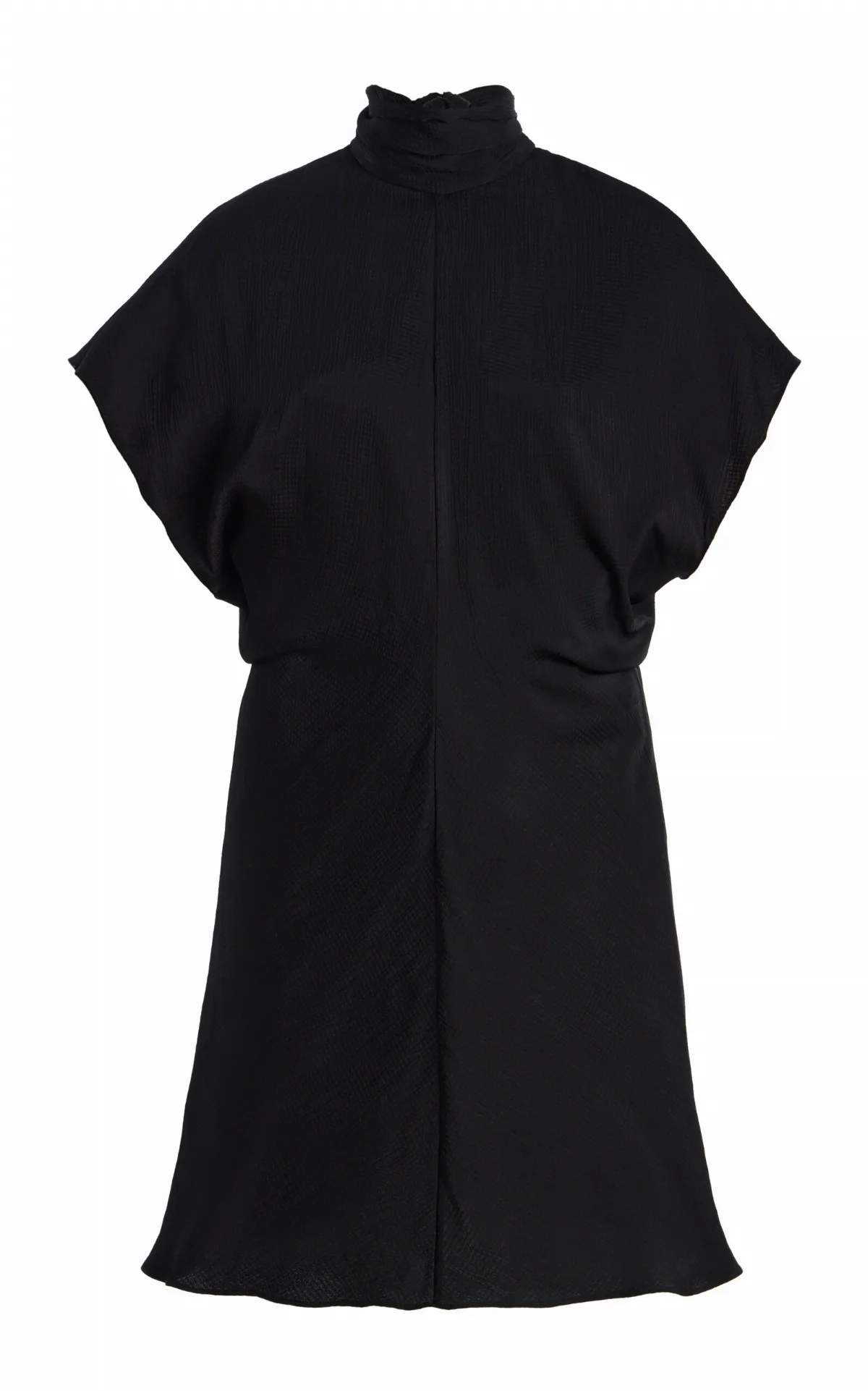 Ardea Tie-Neck Satin Mini Dress