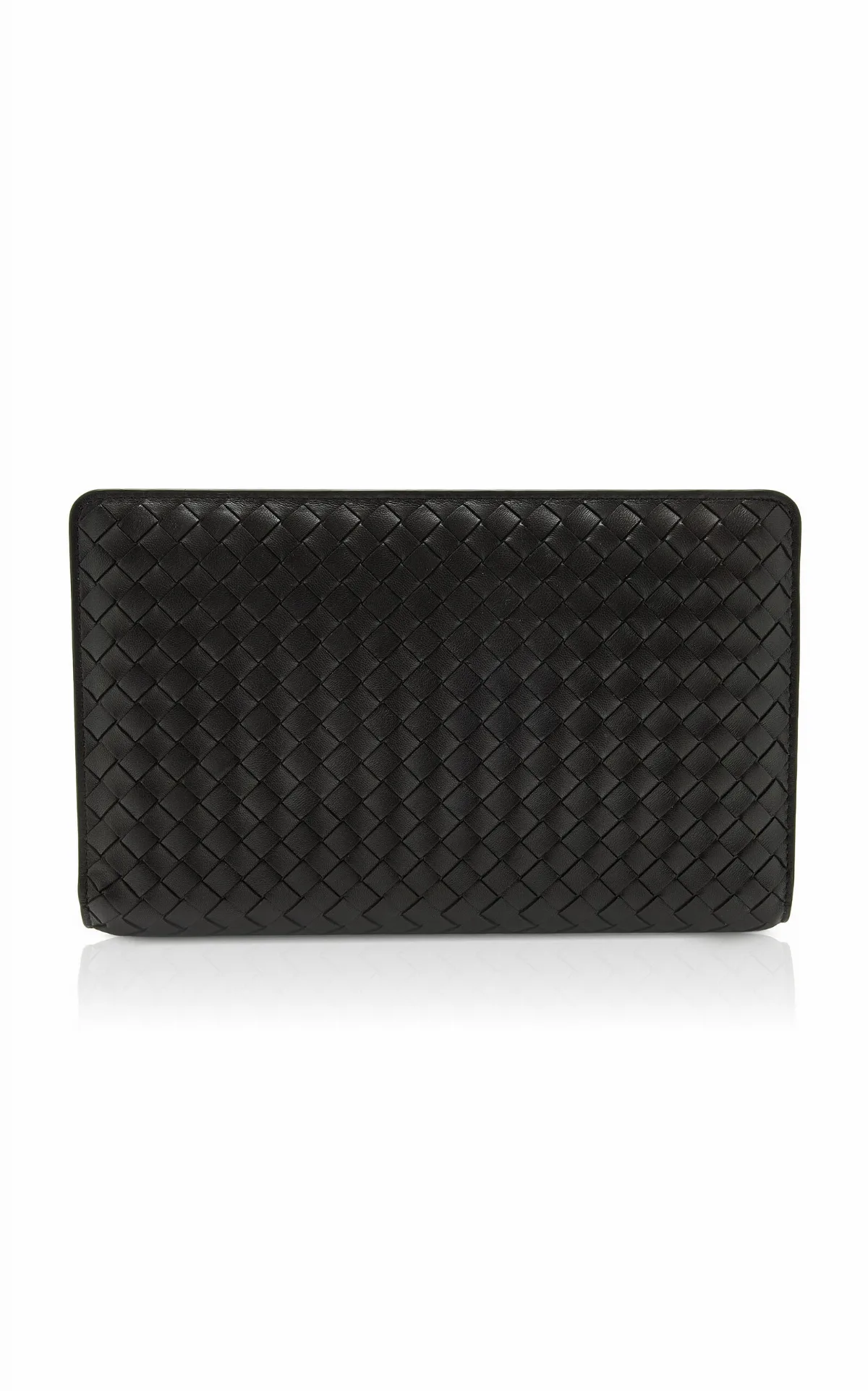 Agenda Intrecciato Leather Clutch