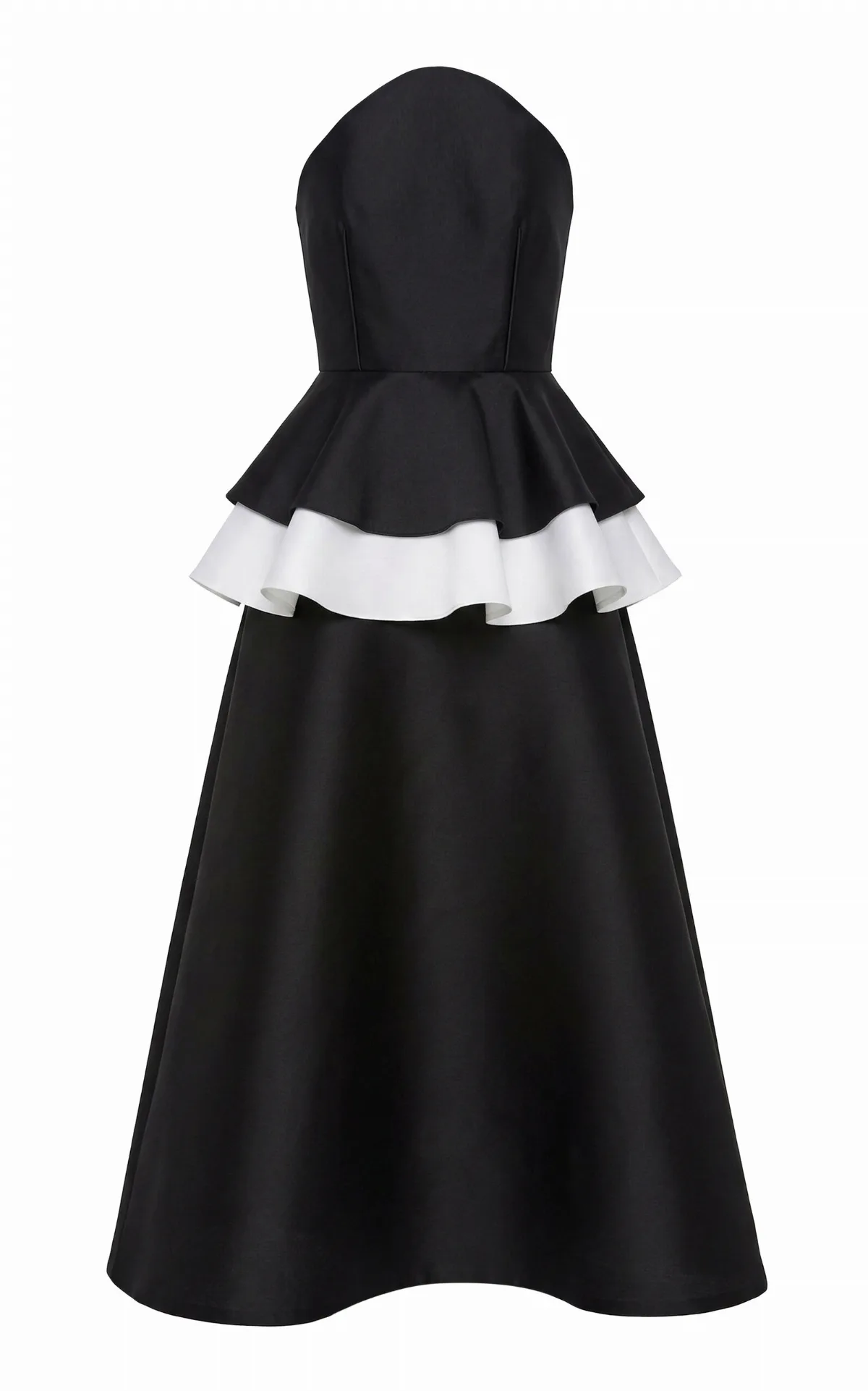 Cormorant Strapless Silk-Blend Maxi Dress