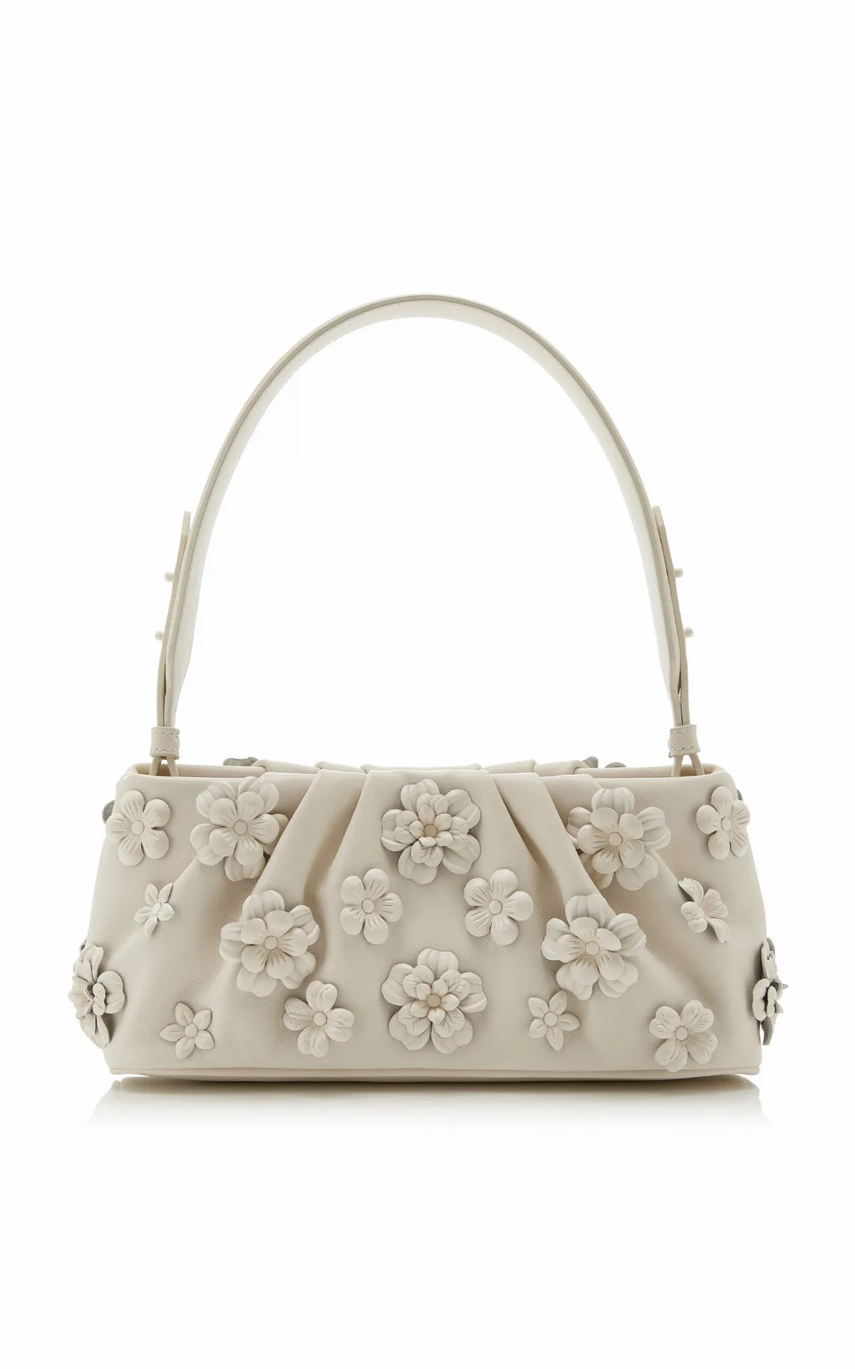 Harlow Leather Flower Shoulder Bag
