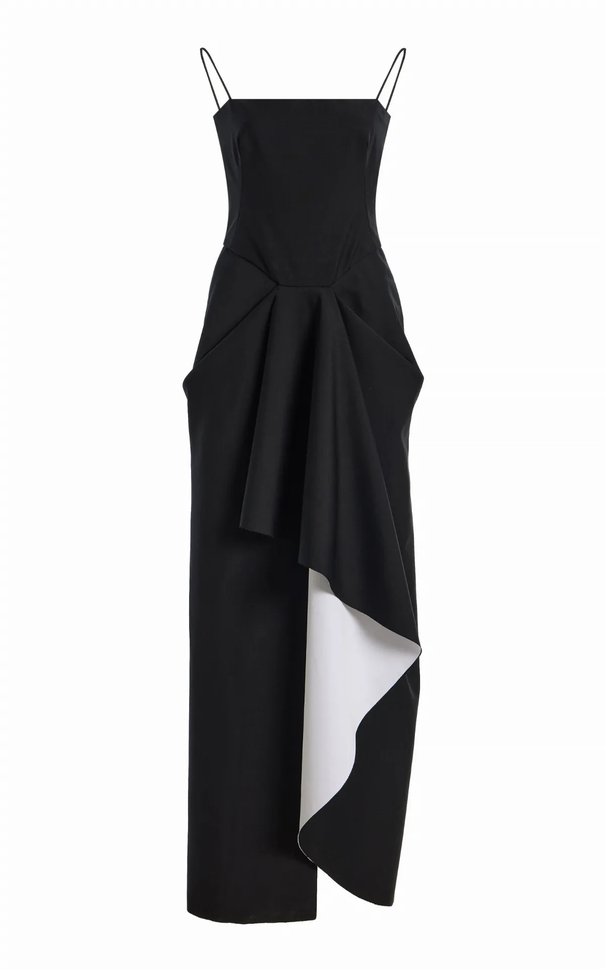 Wool-Mohair Midi Wrap Dress