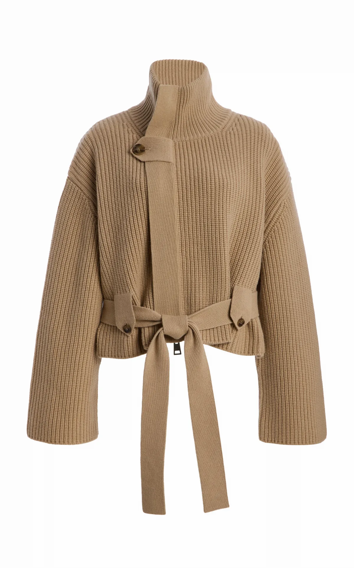 The Neal Belted Recycled-Cashmere-Blend Sweater