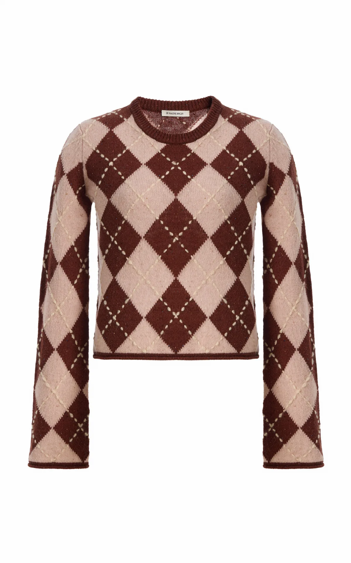Johanna Argyle Wool Sweater