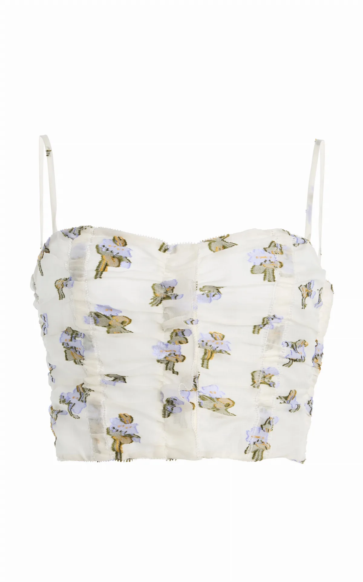 Sylvette Fil Coupe Organza Bustier Top