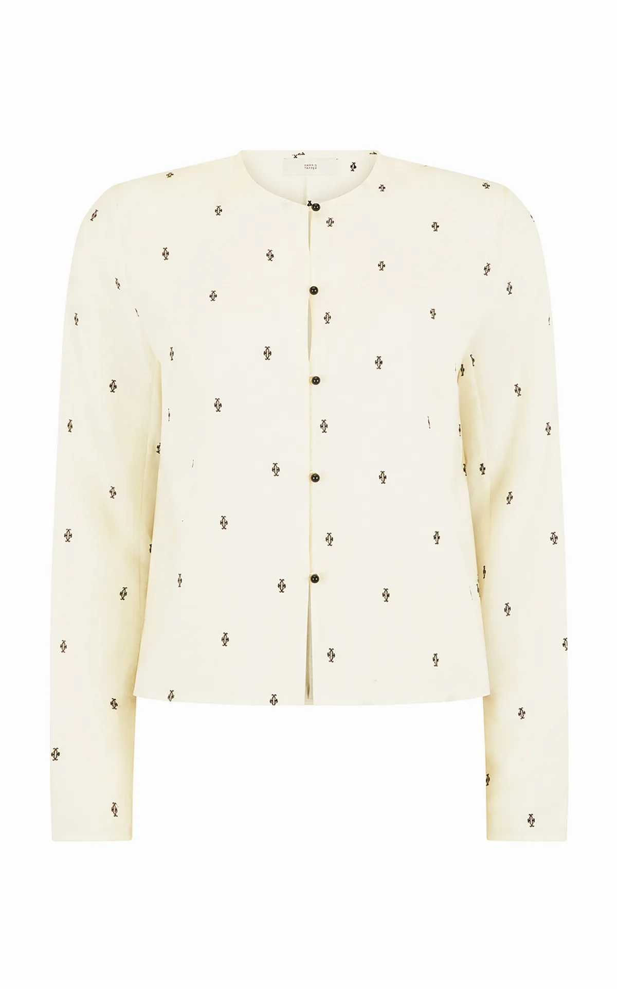 Eileen Embroidered Silk-Blend Top